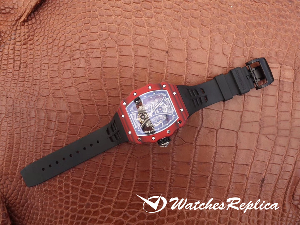 Großartiger heißer Richard Mille RM53-01 TPT Carbonfaser Replica Uhren-9