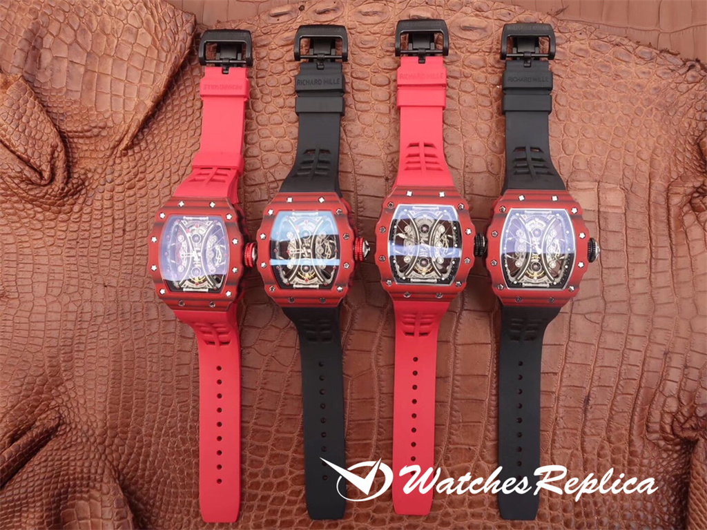 Großartiger heißer Richard Mille RM53-01 TPT Carbonfaser Replica Uhren-10