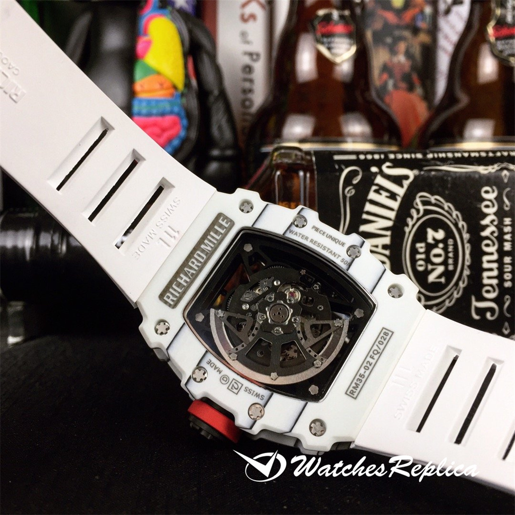 Großartiger heißer Richard Mille RM35-02 Full Carbon Fibre Series Replica Uhren-4