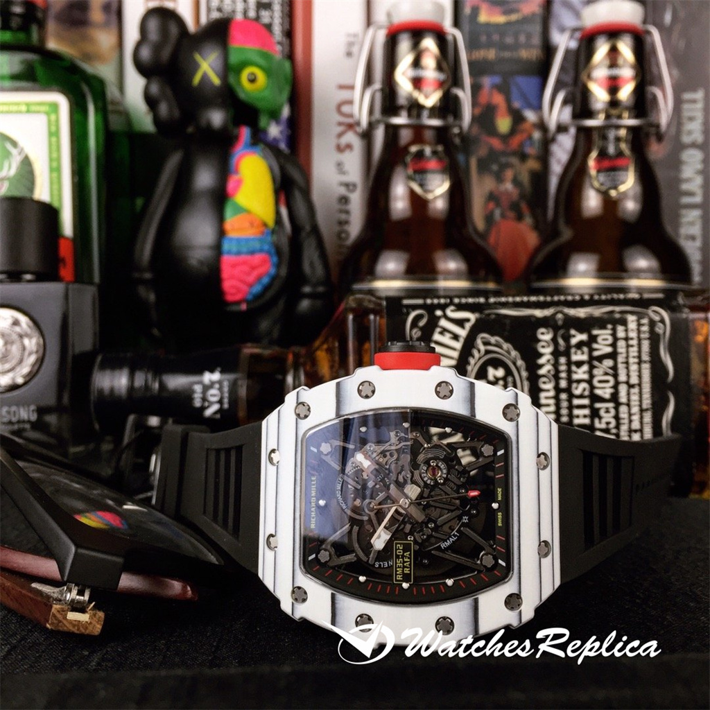 Großartiger heißer Richard Mille RM35-02 Full Carbon Fibre Series Replica Uhren-6