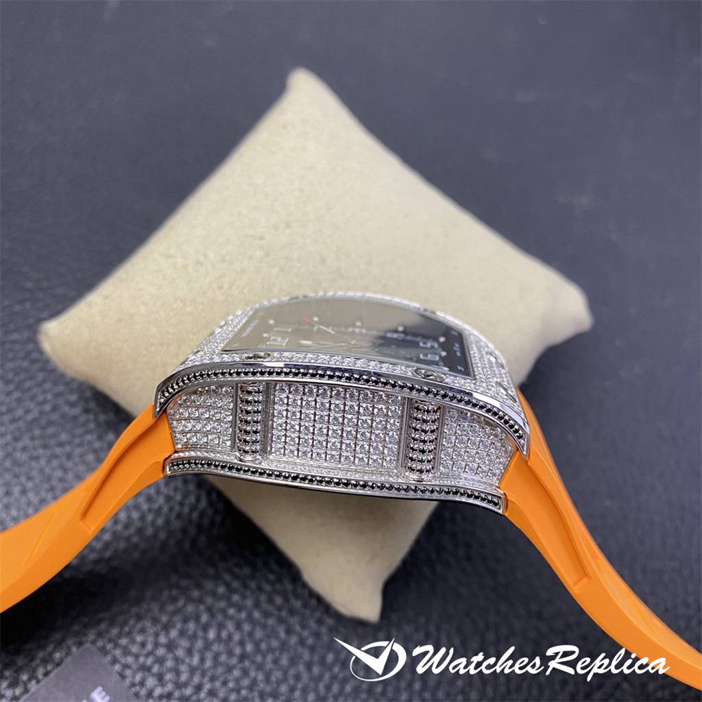 Rabatt Richard Mille RM010 Diamond Hollow Design Special Edition Replica Uhren-5