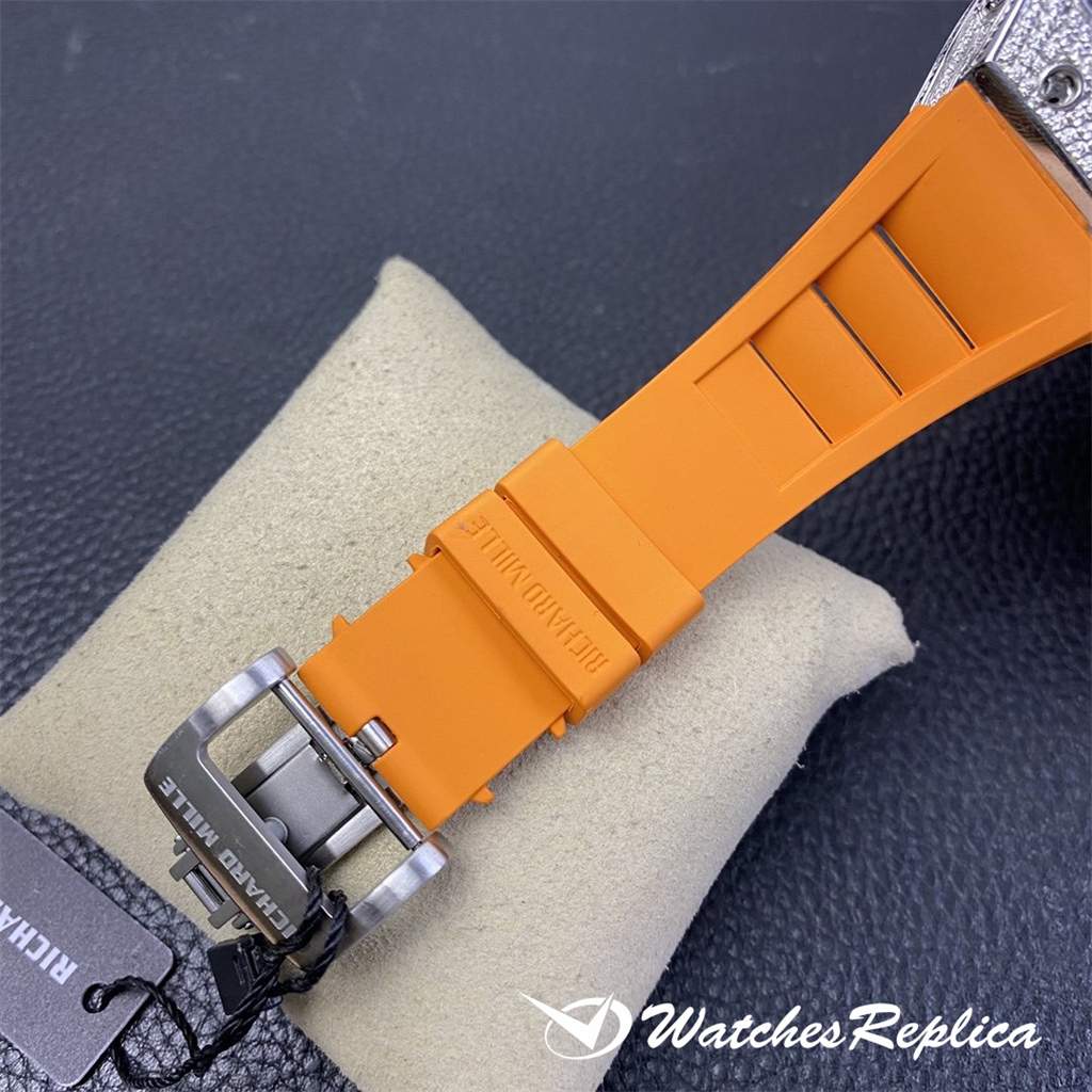 Rabatt Richard Mille RM010 Diamond Hollow Design Special Edition Replica Uhren-9