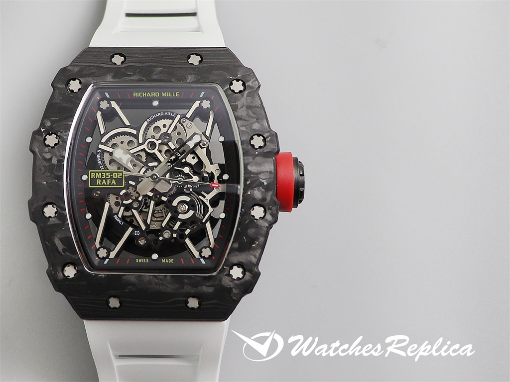 Richard Mille RM035 V3 verbesserte Version der ursprünglichen Kohlefaser Replica Uhren-4