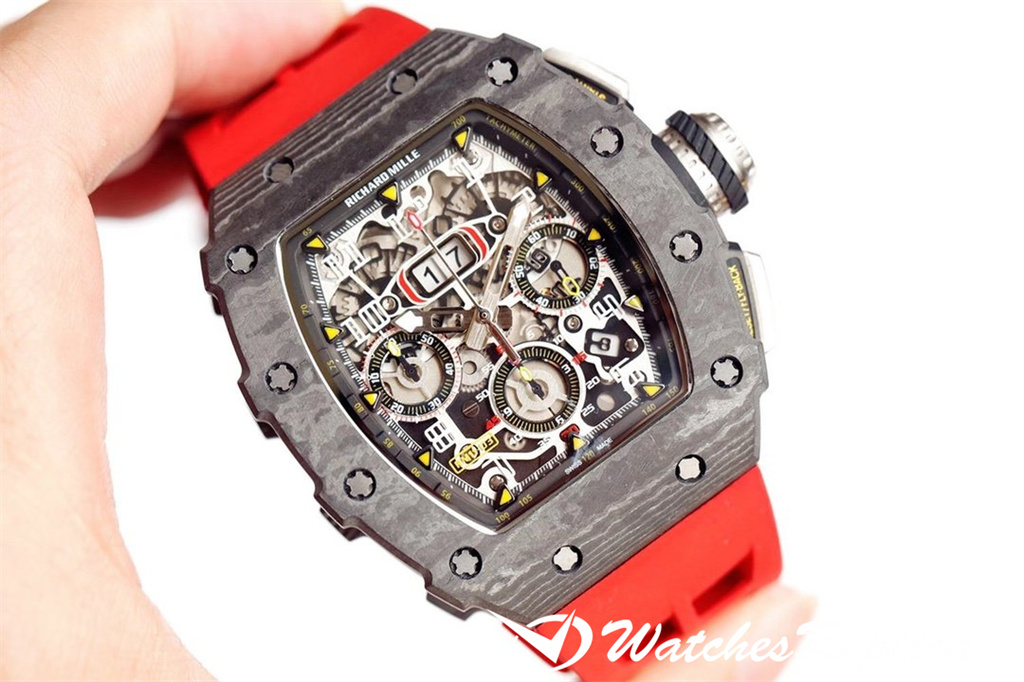 Rabatt Richard Mille RM011 NTPTT Carbonfaser Replica Uhren-2