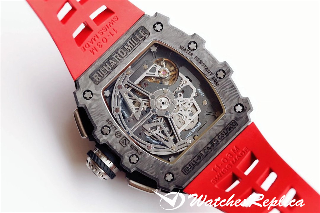 Rabatt Richard Mille RM011 NTPTT Carbonfaser Replica Uhren-6