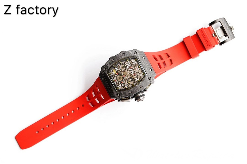 Rabatt Richard Mille RM011 NTPTT Carbonfaser Replica Uhren-8