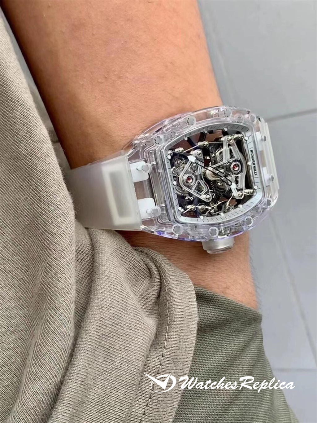 Hei e g nstige Richard Mille RM056 02 Sapphire Crystal Tourbillon