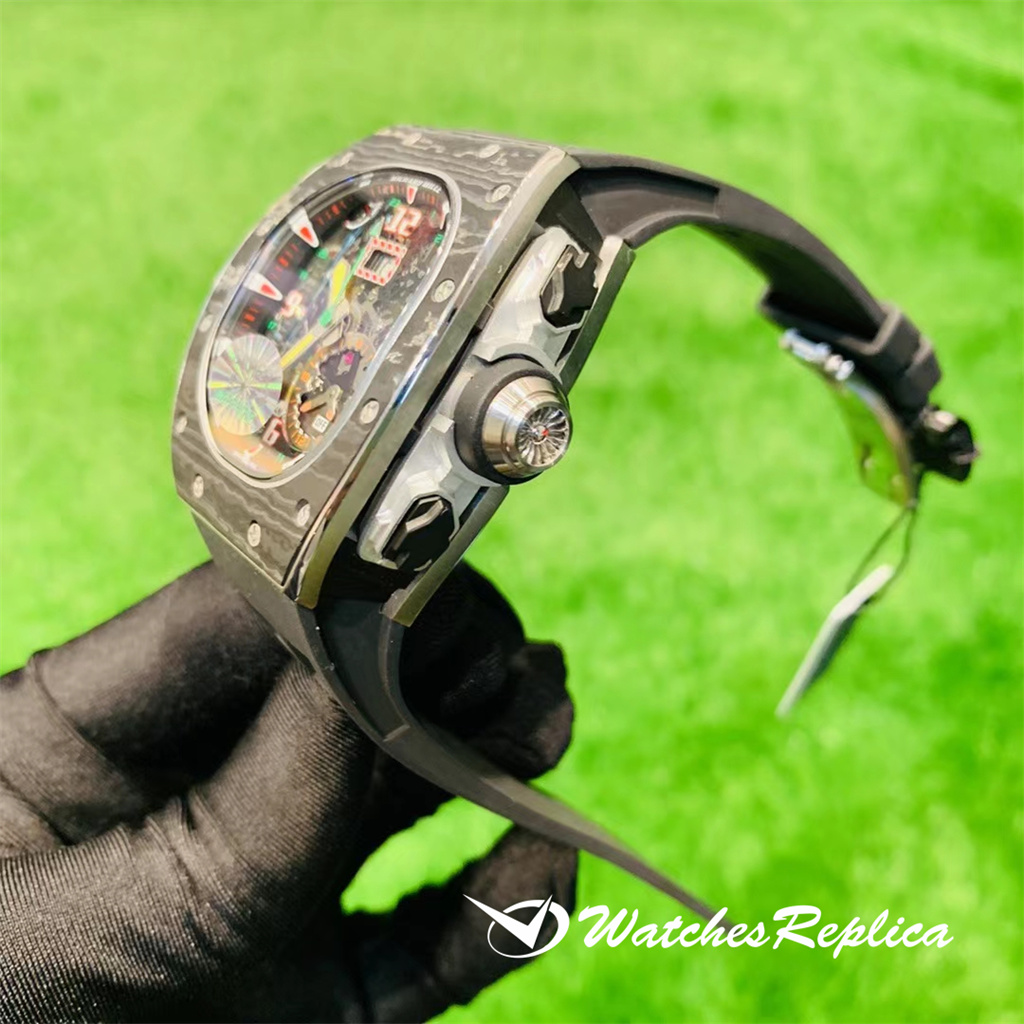 Heiße perfekte Richard Mille "RM 62-01 Tourbillon Vibration Alarm ACJ" Replica Uhren "-3