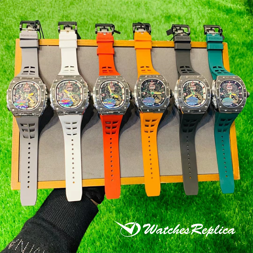 Heiße perfekte Richard Mille "RM 62-01 Tourbillon Vibration Alarm ACJ" Replica Uhren "-13