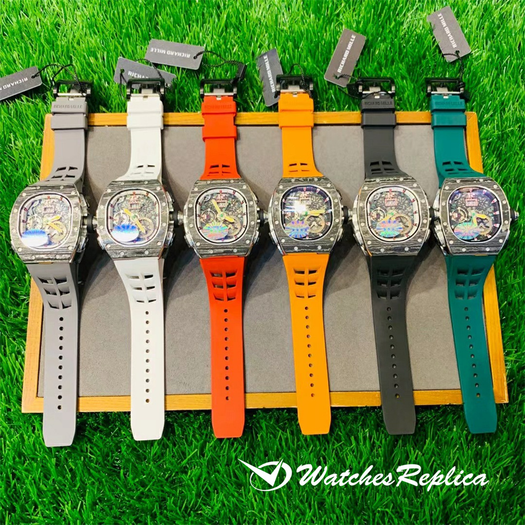 Heiße perfekte Richard Mille "RM 62-01 Tourbillon Vibration Alarm ACJ" Replica Uhren "-16
