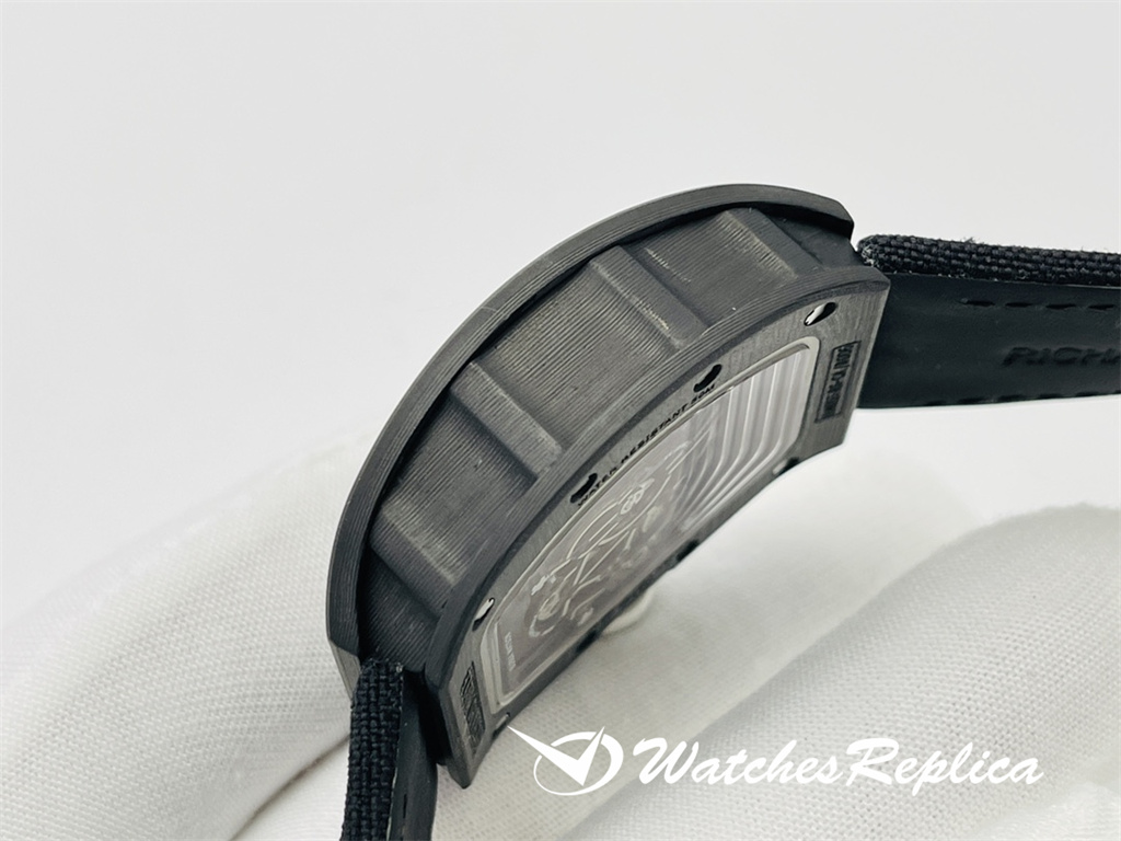 Oben SS Richard Mille Neue Super Edition RM055 Custom Canvas Armband Replica Uhren-5