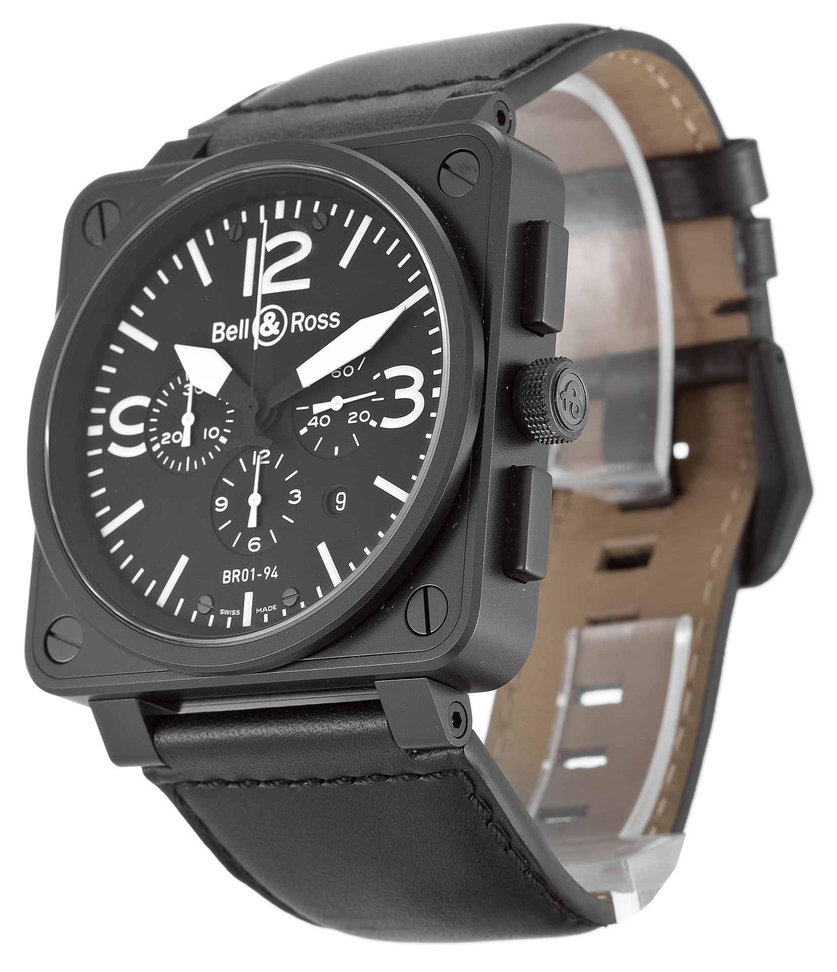 Replica Bell und Ross BR01-94 Chronograph Carbon-1