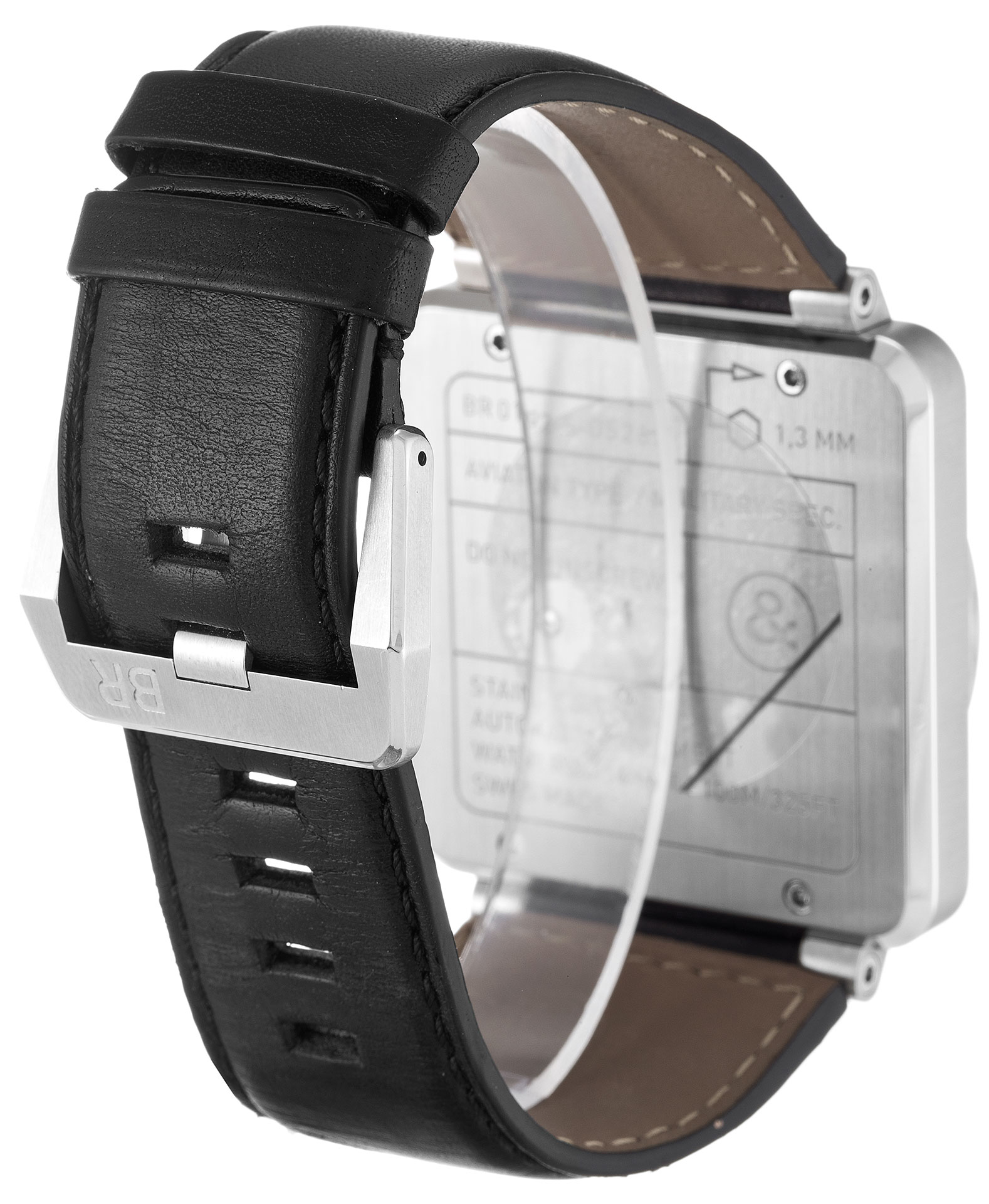 Replica Bell und Ross BR01-92 Stahlschwarzes Zifferblatt-2