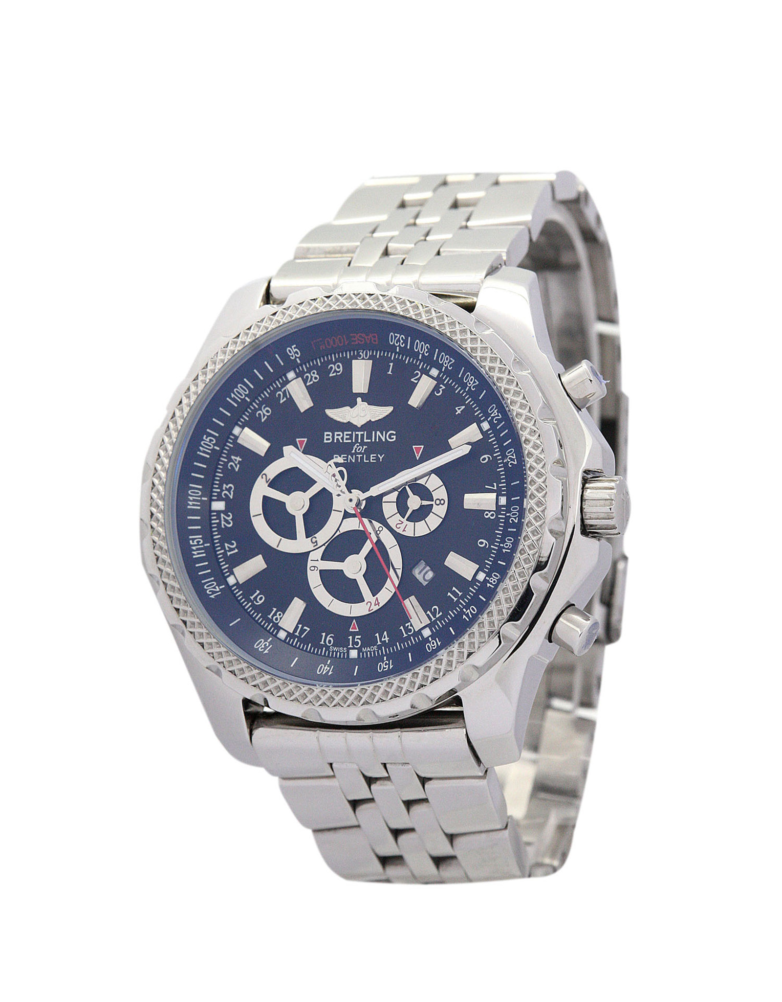 Replica Breitling Bentley GT Blaues Zifferblatt Weißes Fall A13362 44,8mm-2