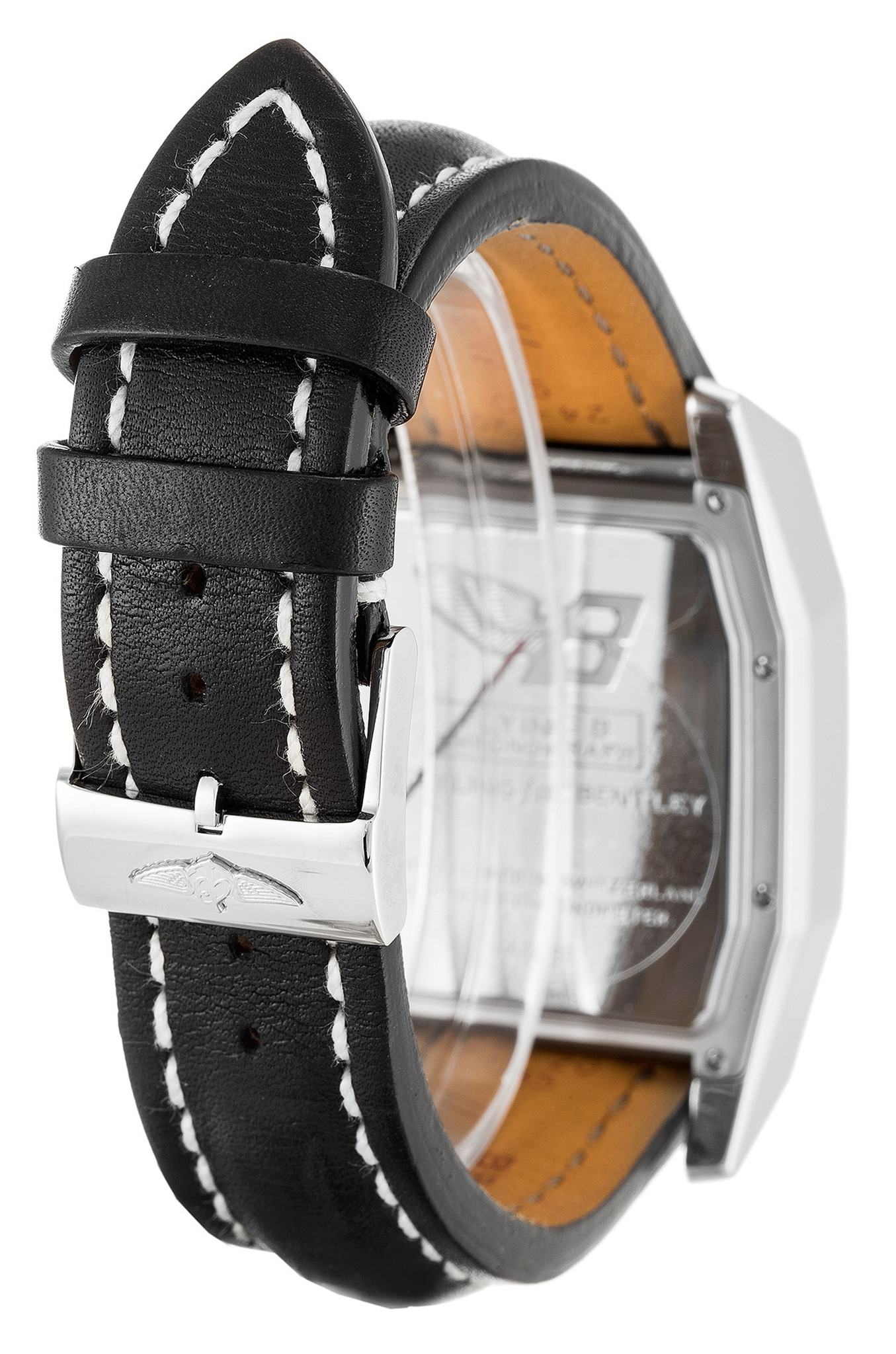 Replica Breitling Bentley Flying B Chronograph Schwarzes Zifferblatt Lederband A44365 38,5mm-2