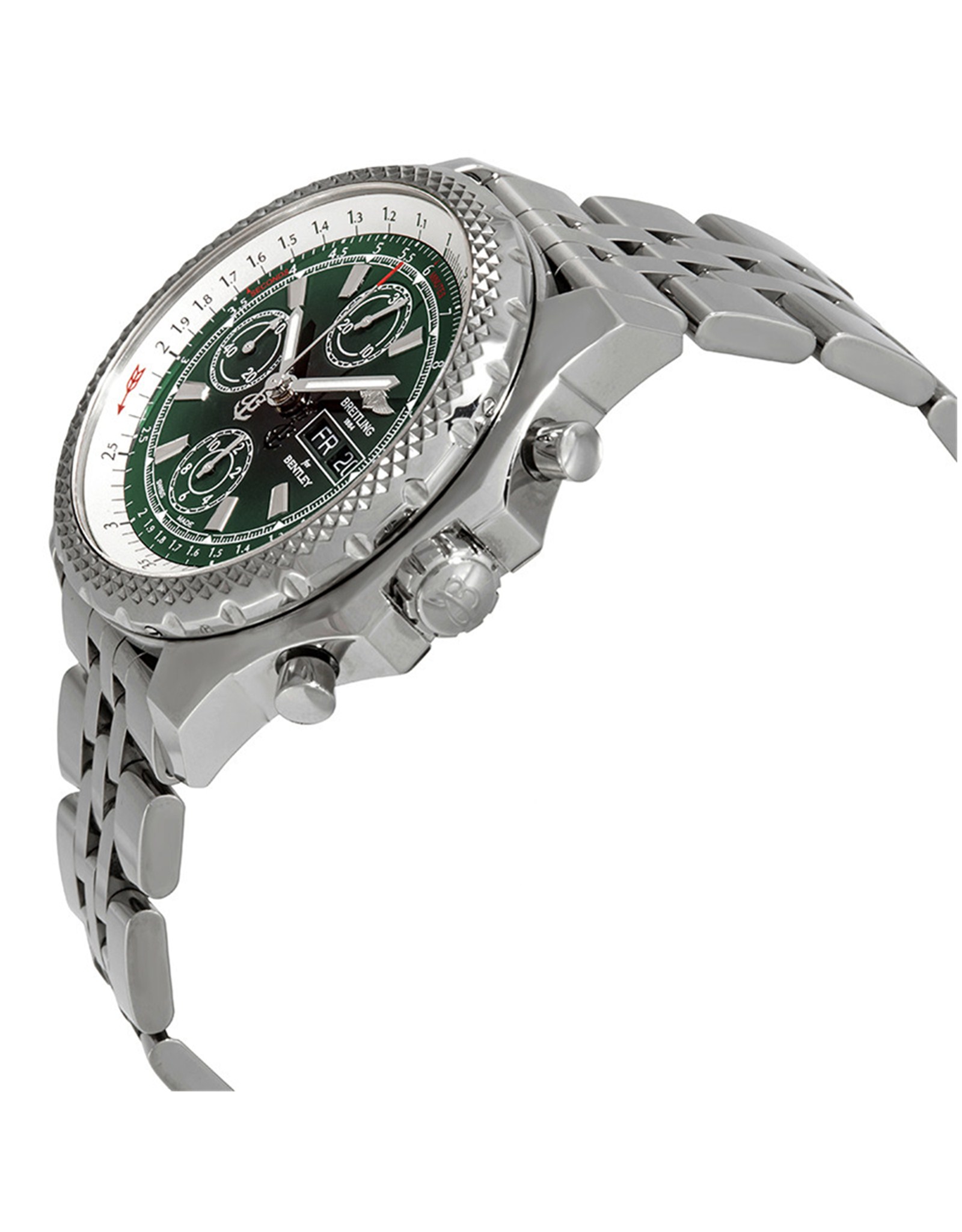 Replica Breitling Bentley Schwarzes Zifferblatt Dial Dial Diales Stahlarmband A1336512 L520 45mm-1