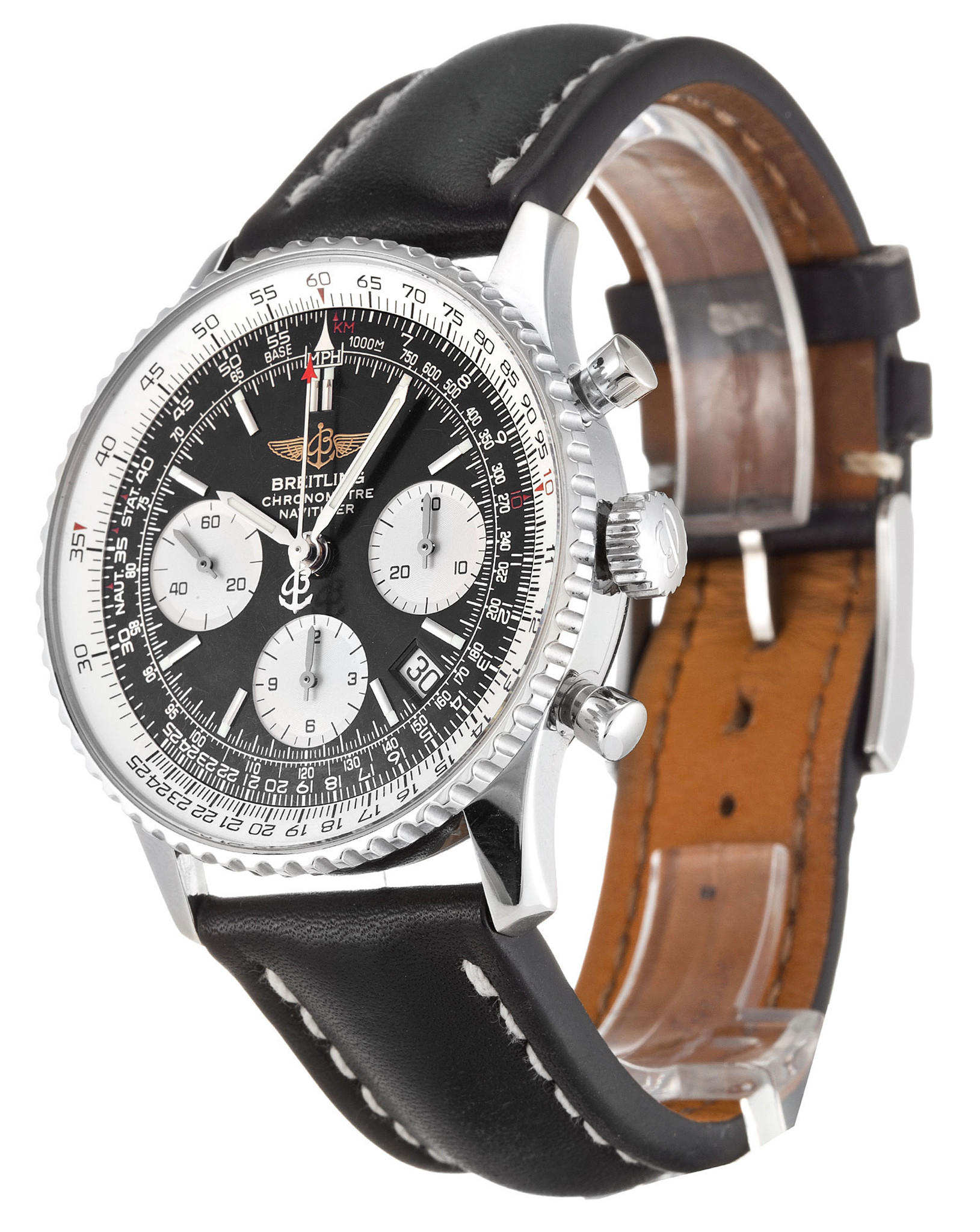 Replica Breitling Navitimer Schwarzes Zifferblatt Stick Marker A23322 41,8mm-1