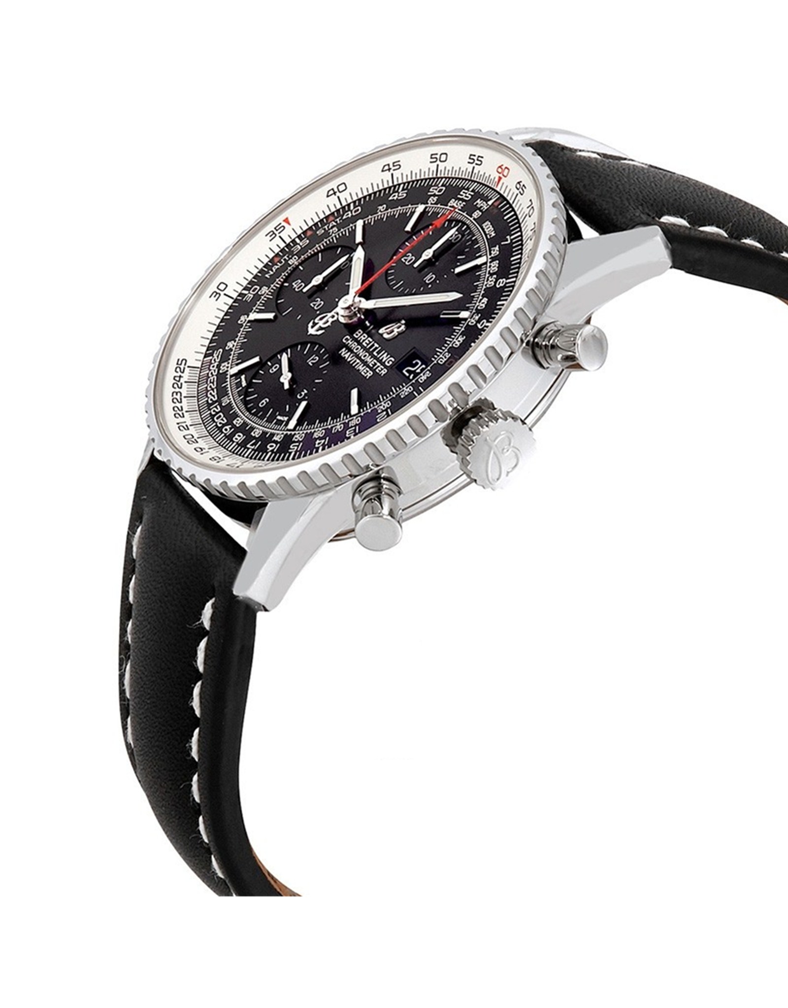 Replica Breitling Navitimer Schwarzes Zifferblatt Edelstahl Hülle A13324121B1X1 41mm-1