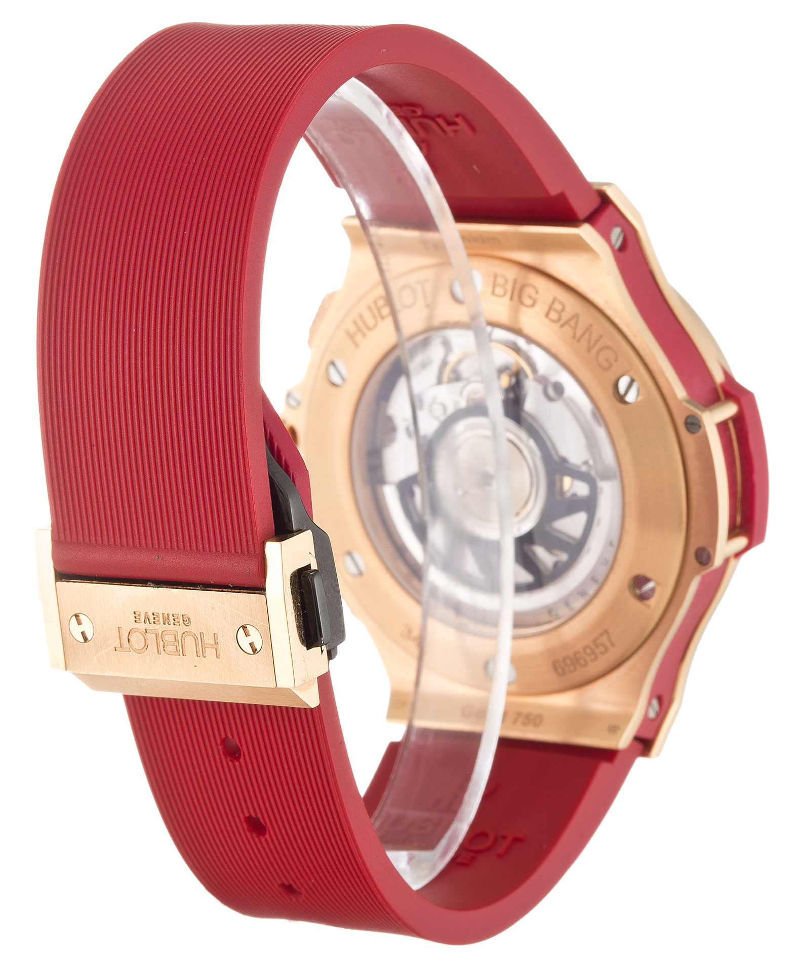 Replica Hublot 341.pr.2010.rr Weißes Zifferblatt Number Markers Dame 41mm-2
