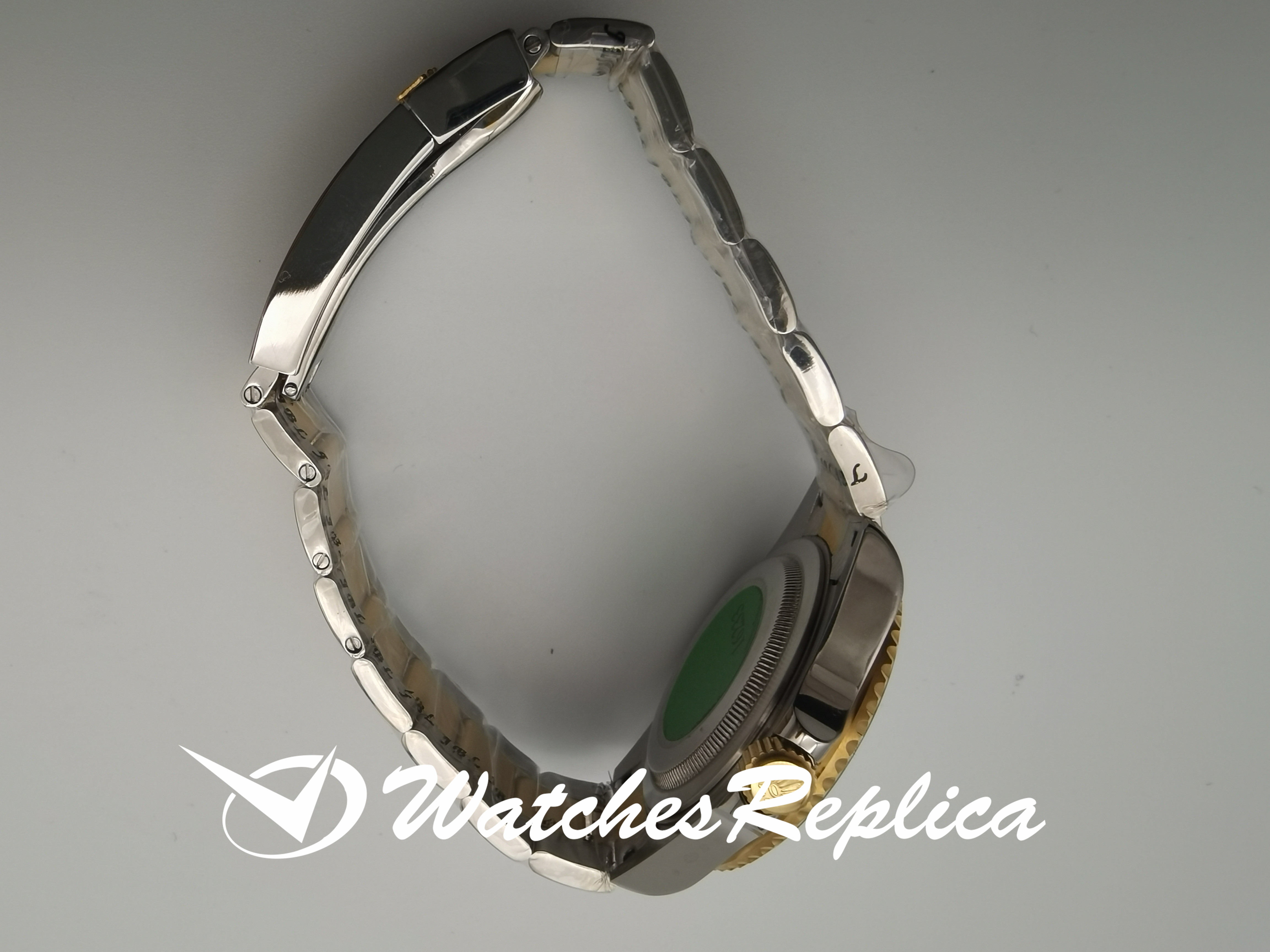 Rolex Submariner Datum 116613 40mm Zifferblatt Weiß mit Diamantstahl und Gelbgold für Männer Replica Uhren-3