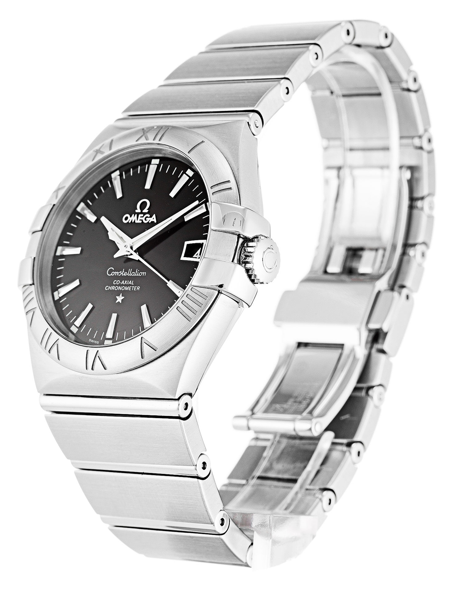 Replica Omega Constellation Schwarzes Zifferblatt Stick Marker 123.10.35.20.01.001 35mm-1