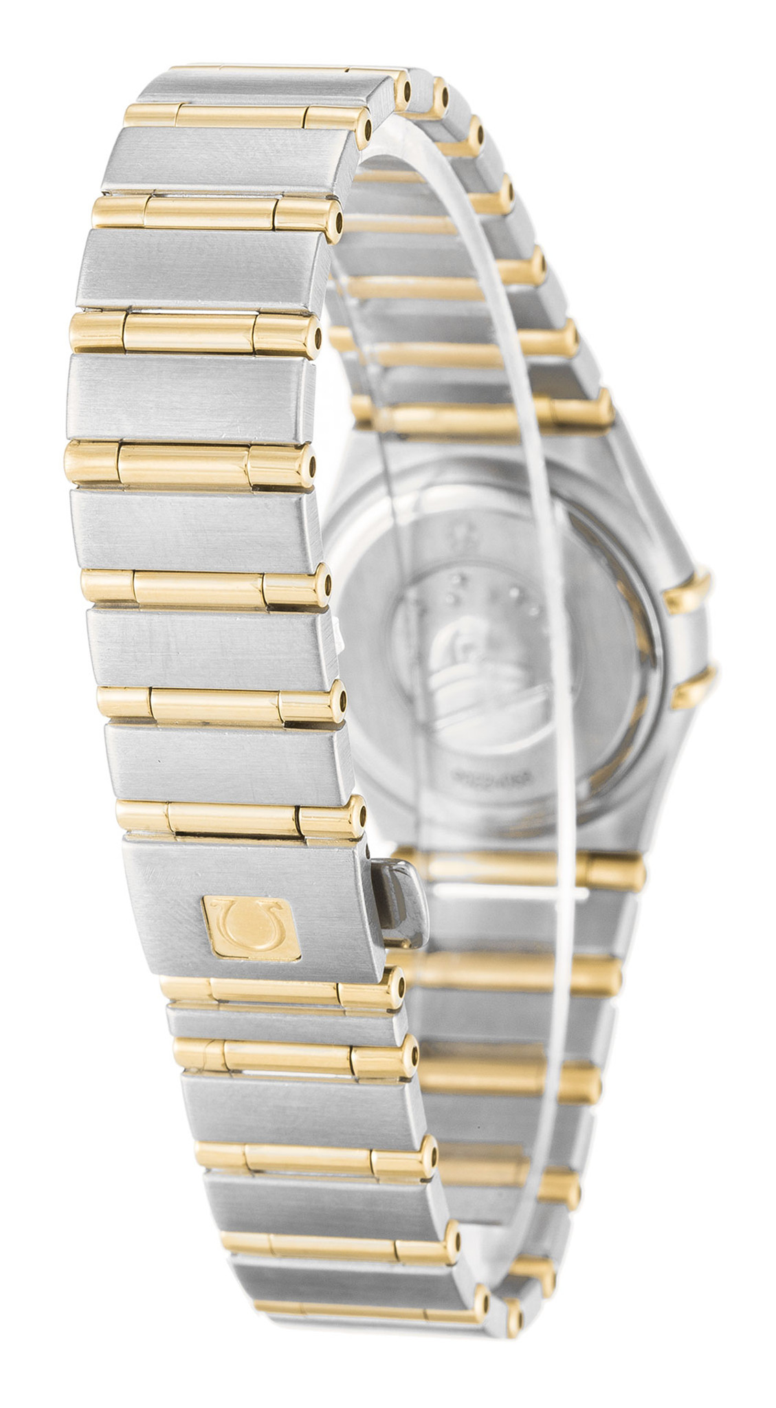 Replica Omega Constellation Mini Weißes Zifferblatt Gelbgold Gehäuse Dame 1267.75.00 22,5mm-1