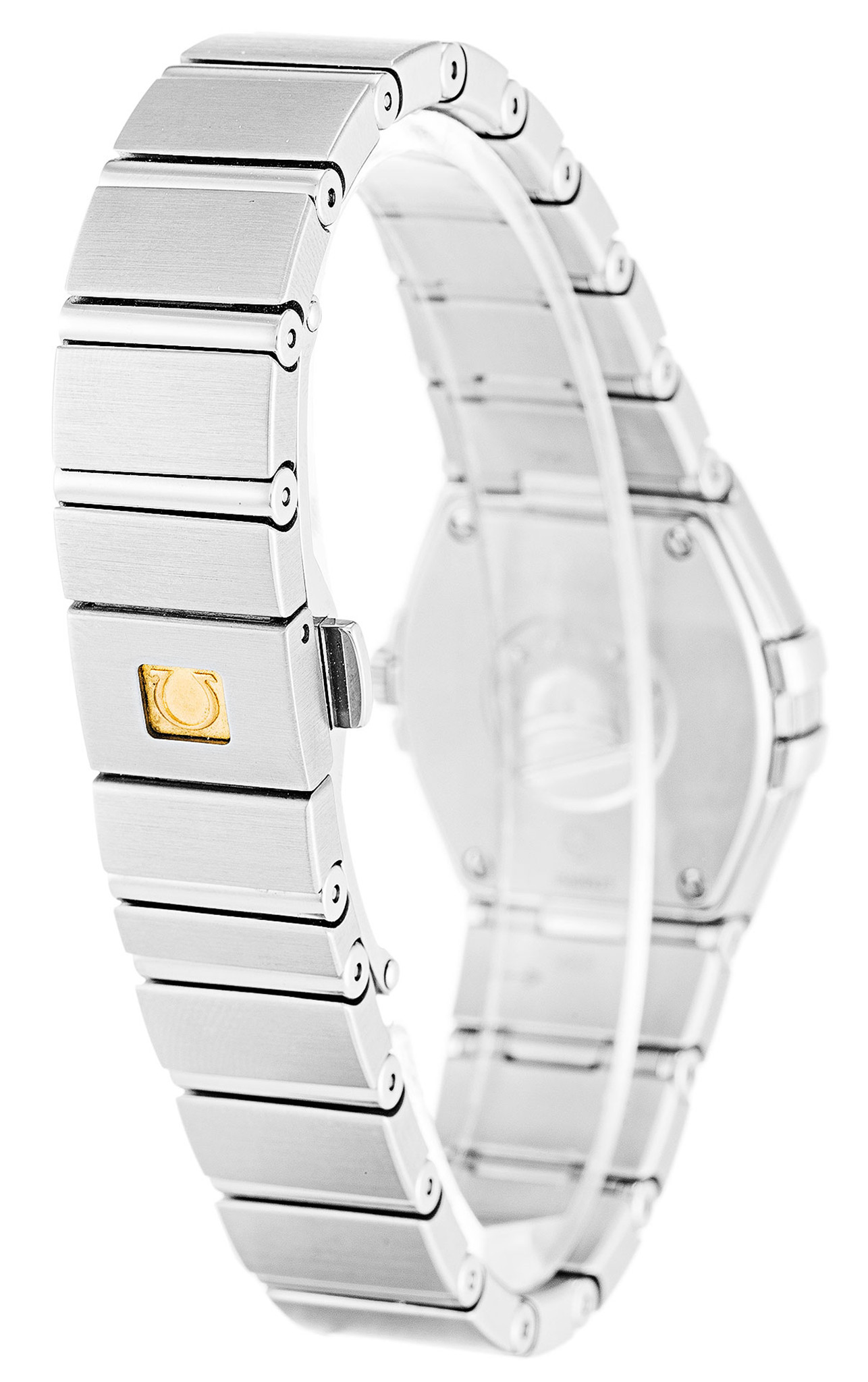 Replica Omega Constellation Ladies Weißes Zifferblatt Edelstahlgurt 123.15.24.60.05.003 24mm-2