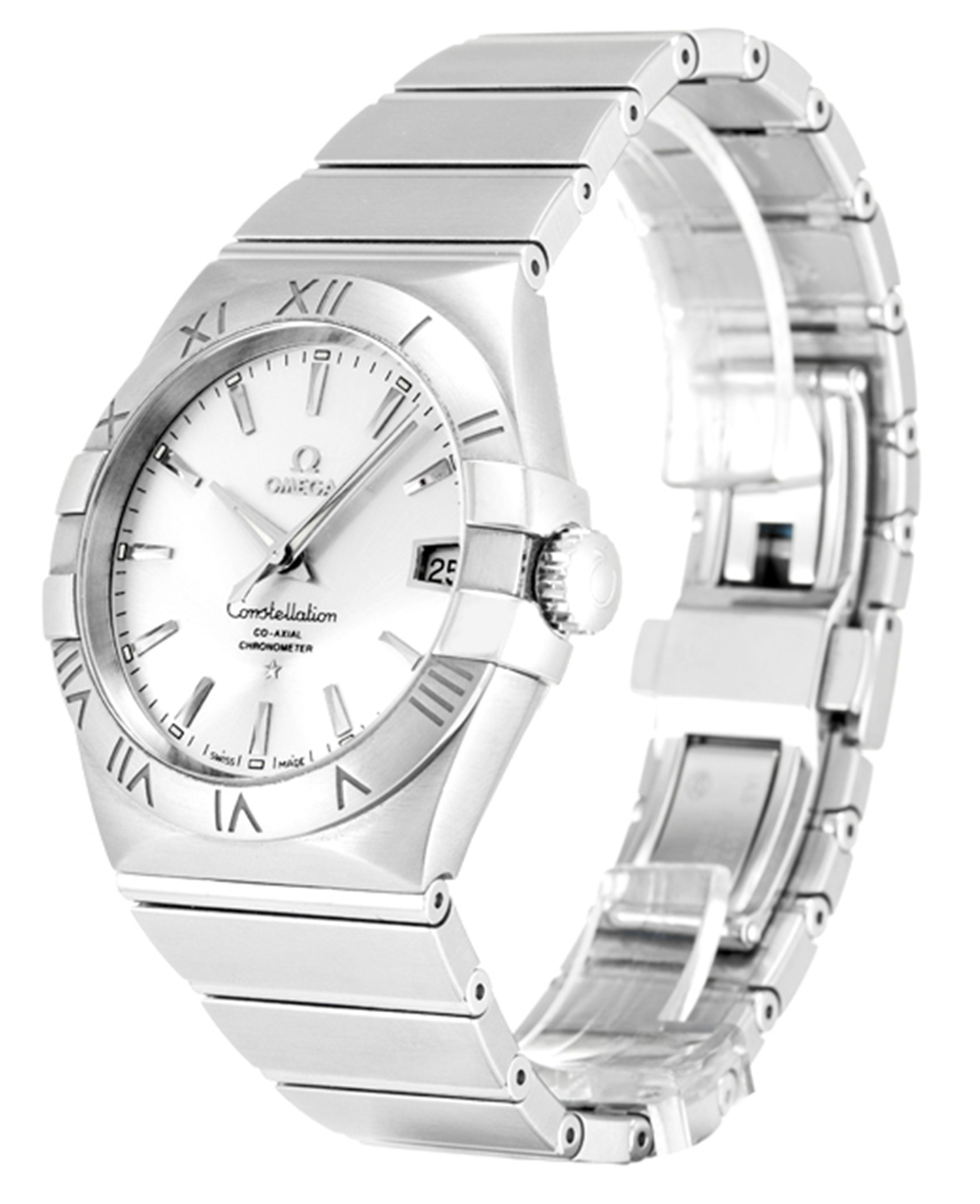 Replica Omega Constellation Weißes Zifferblatt Weißes Case 123.10.38.21.02.001 38mm-1