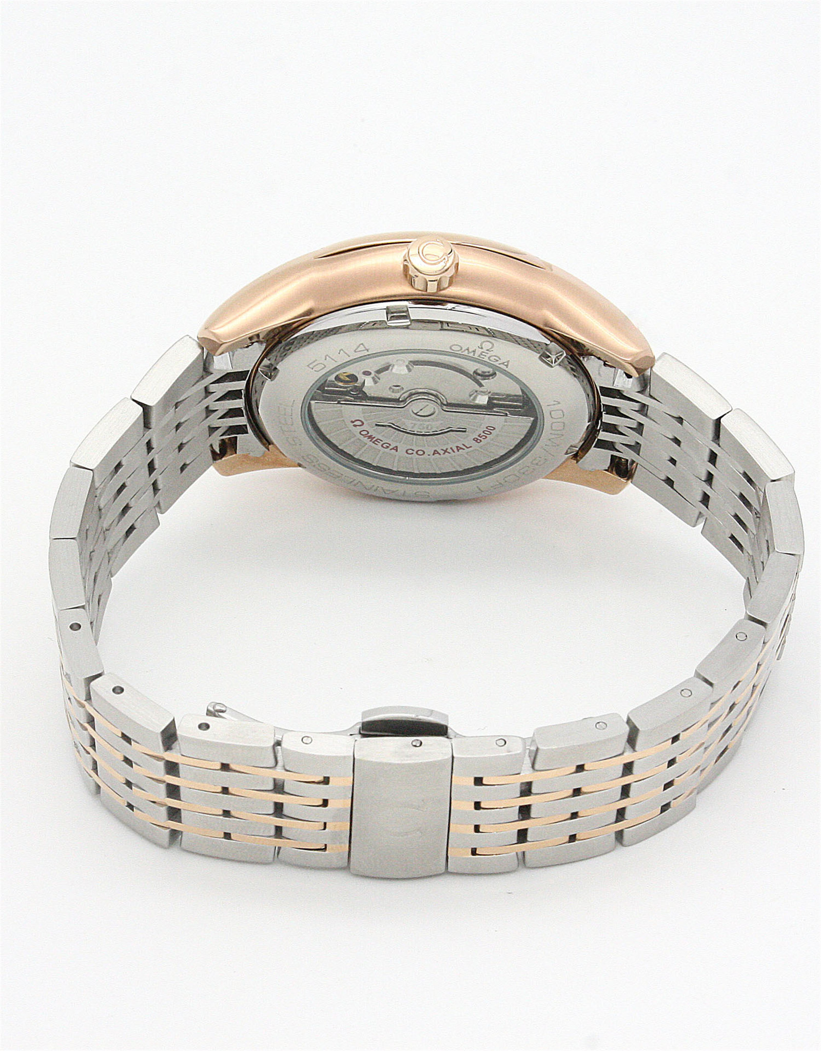 Replica Omega de Ville Hour Vision Roségold Gehäuse Römische Marker 41mm-2