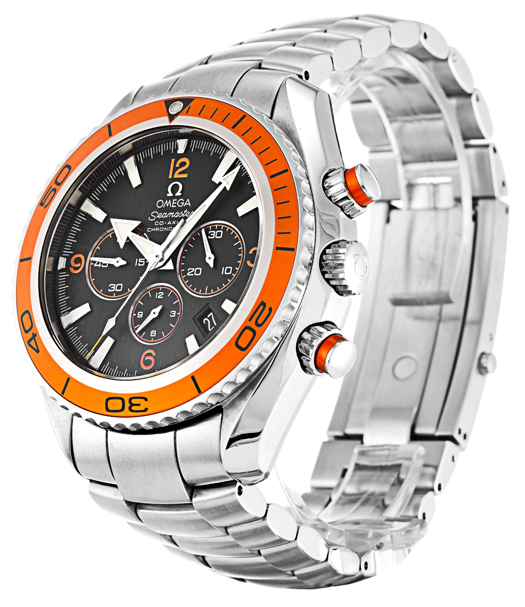 Replica Omega Planet Ocean 2218.50.00 Schwarze Dial Stick Marker 45,5mm-1