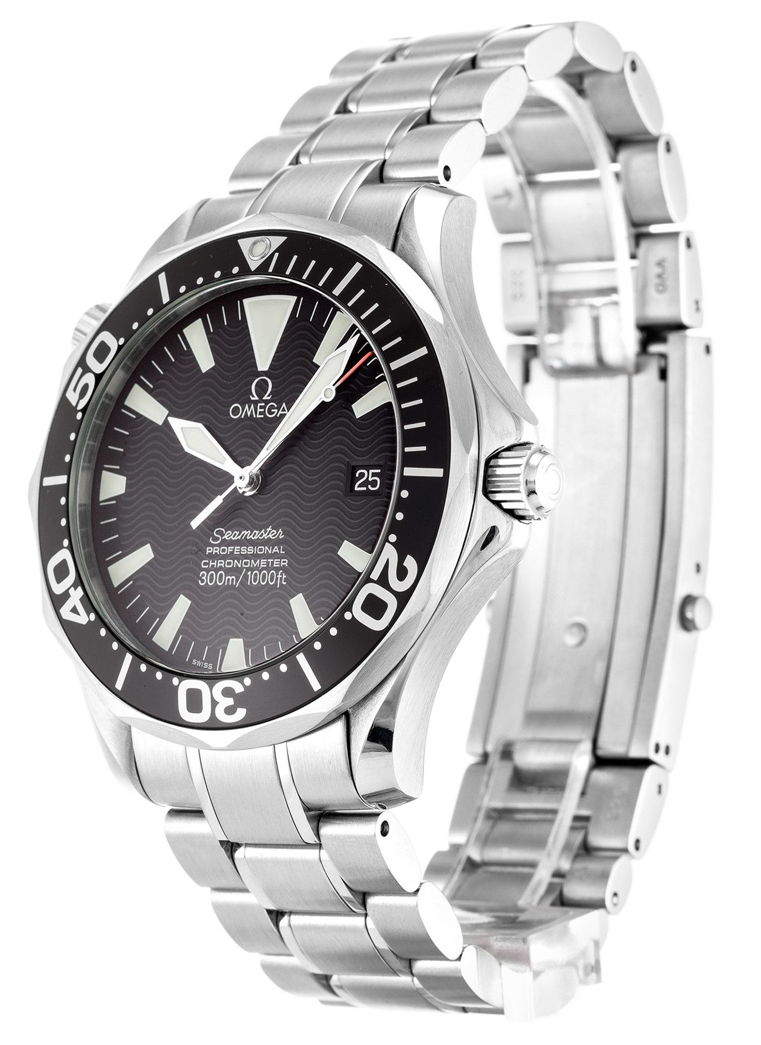 Replica Omega Seamaster 300 m schwarze Dial Stick Marker 2254.50.00 41mm-1