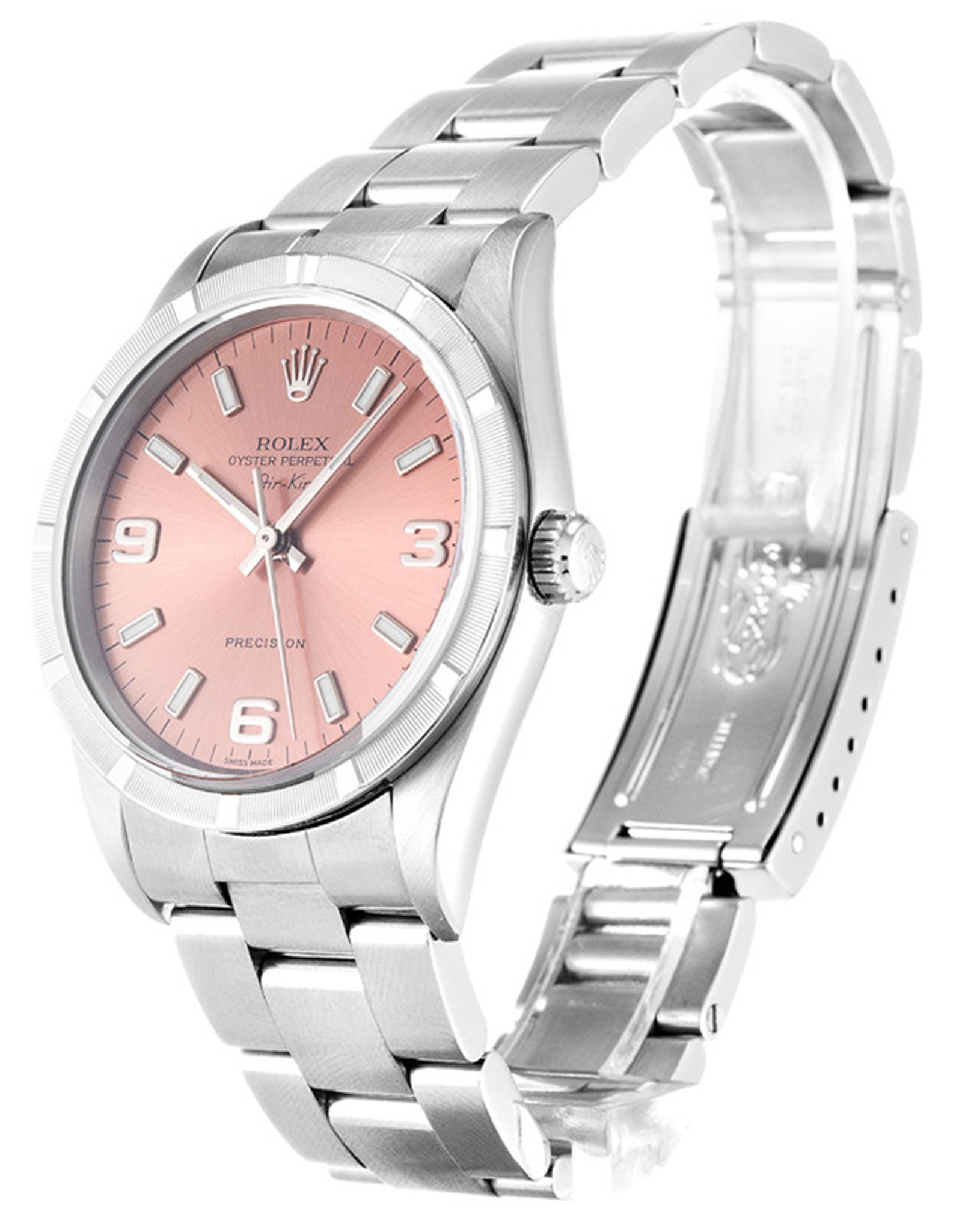 Replica Rolex Air King Edelstahlriemen Weiße Hülle 14010m 36mm-1