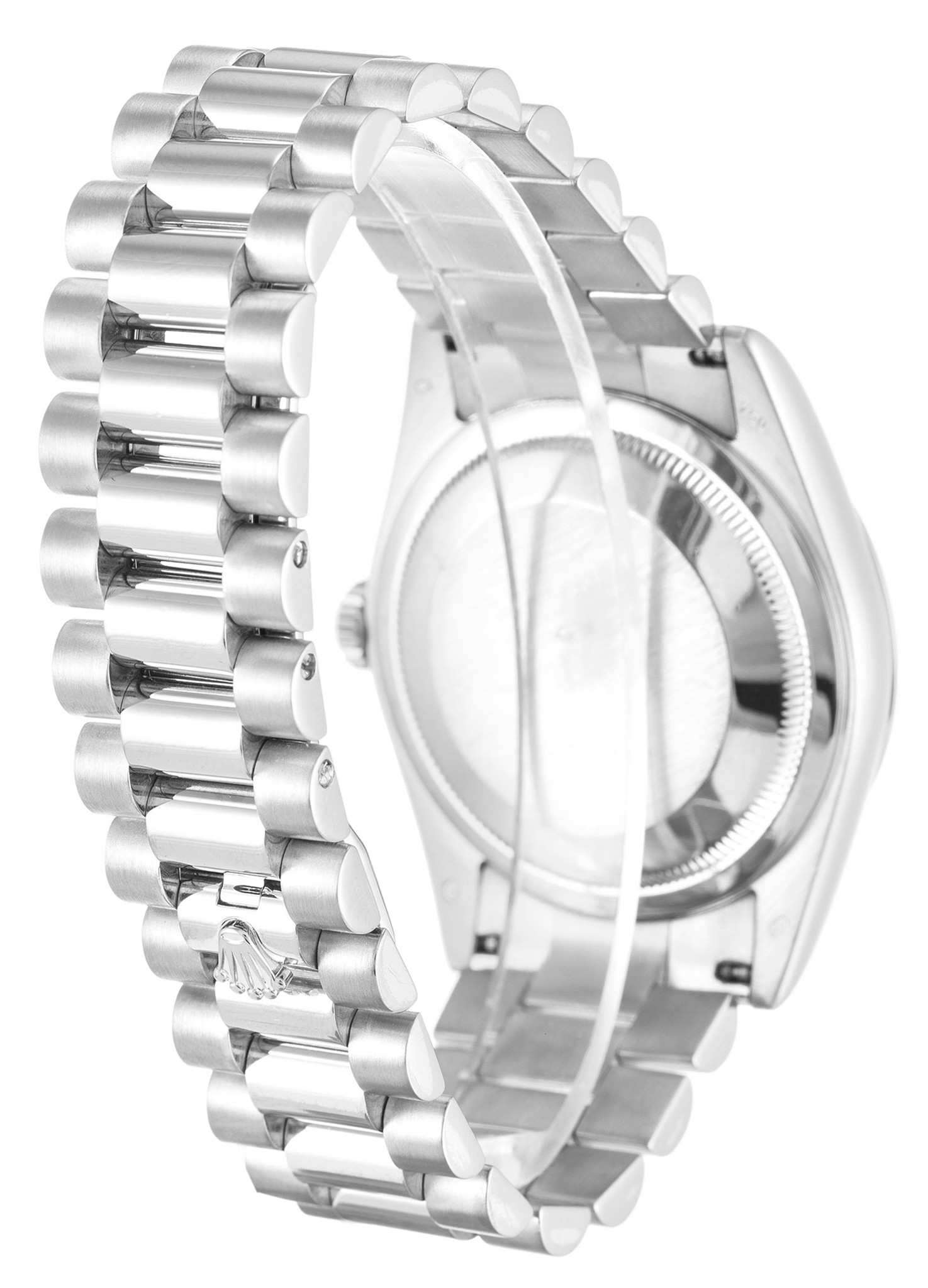 Replica Rolex Day Date Weißes Zifferblatt Dial Diamant Marker 118209 36mm-2