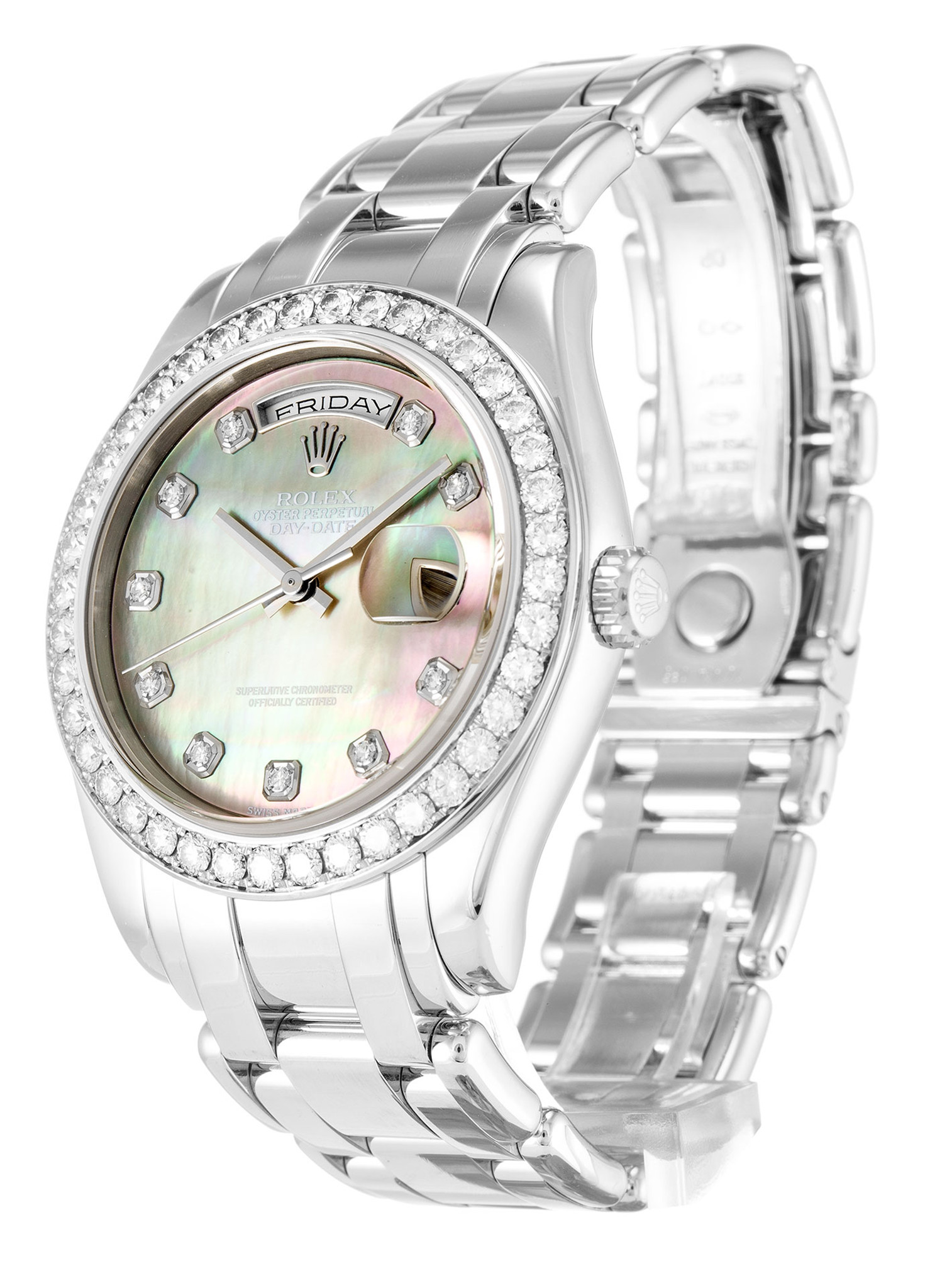 Replica Rolex Day Date Diamant Marker Edelstahlgurt 18946 36mm-1