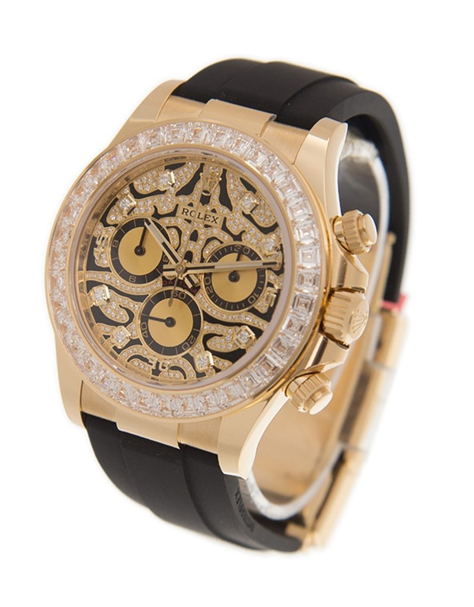 Replica Rolex Daytona Gelbgold Diamantmarkierungen 116588tbr-0003 40mm-1