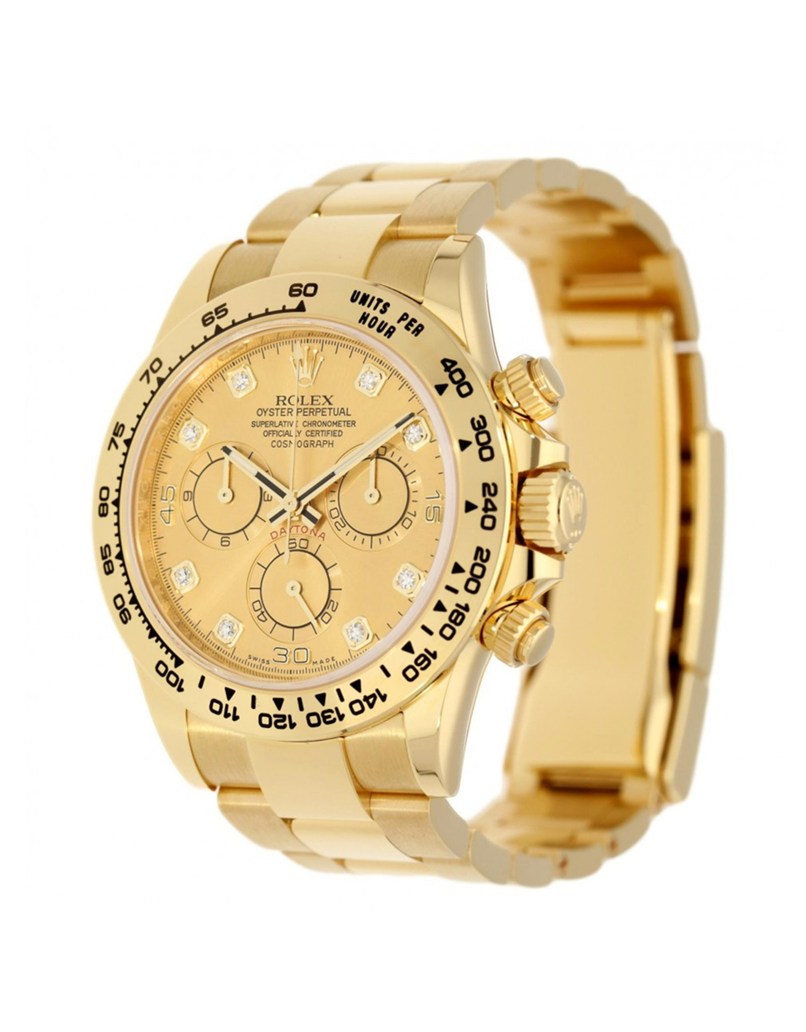 Replica Rolex Kosmograph Daytona Champagner Zifferblatt mit Diamant Men's Replica Uhren 116508 40mm-1