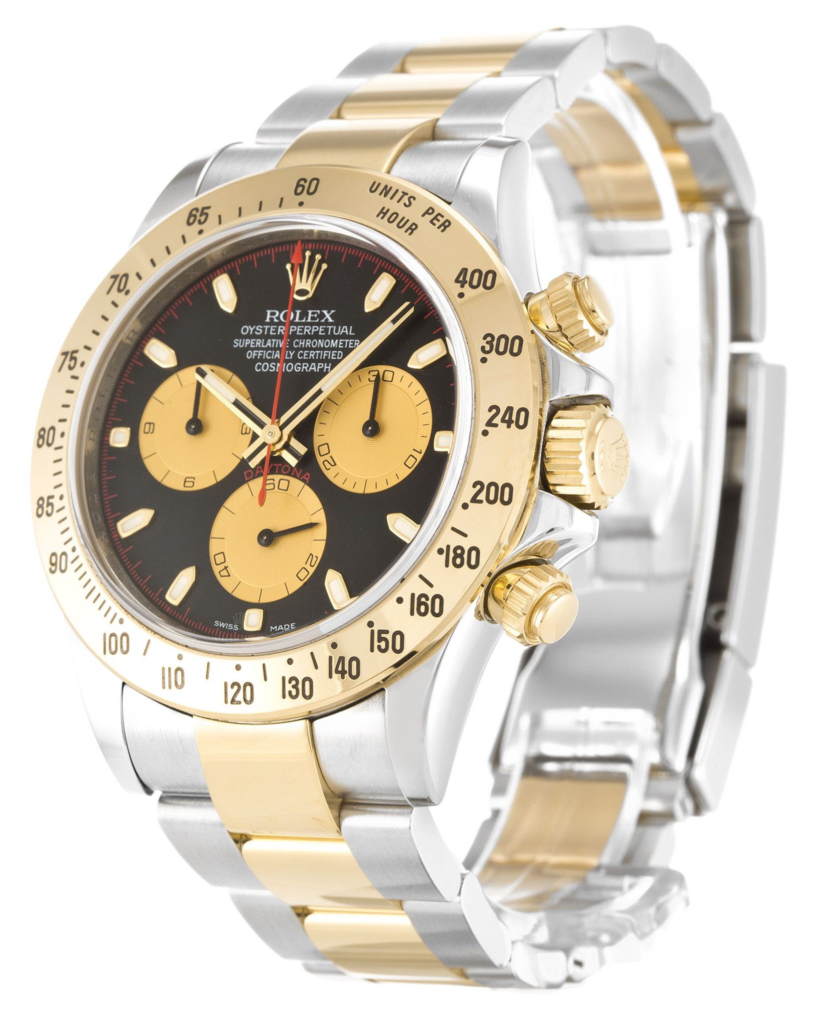 Replica Rolex Daytona Schwarzes Zifferblatt Stick Marker 116523 40mm-1