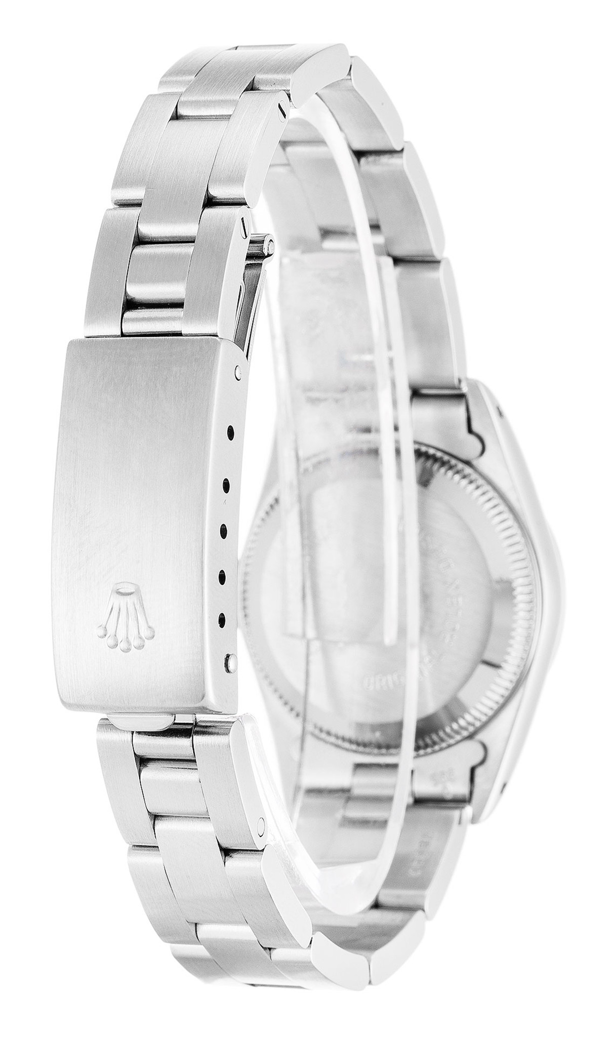 Replica Rolex Dame Oyster Perpetual Weißes Gehäuse Stick Marker 67180 26mm-2
