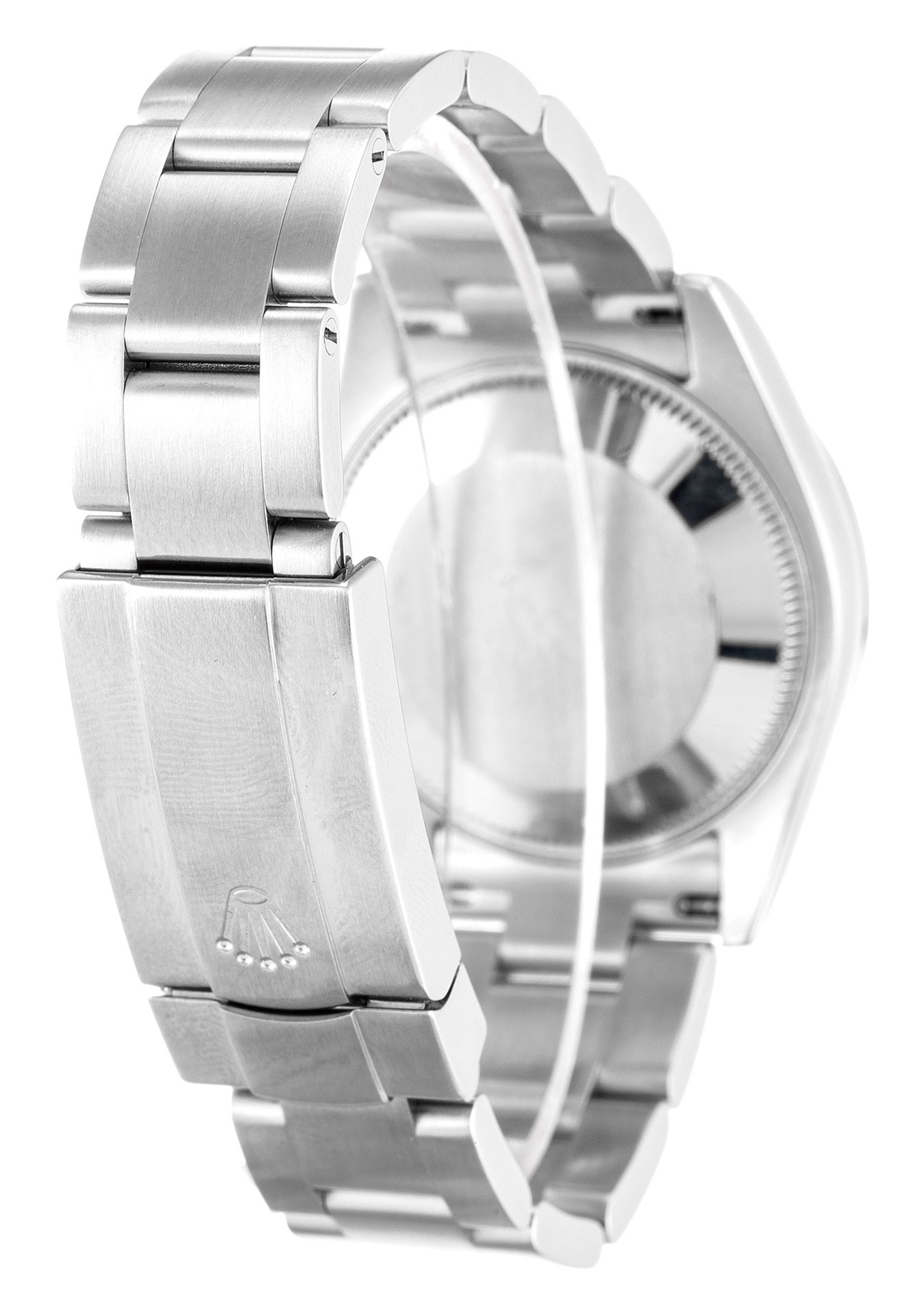 Replica Rolex Dame Oyster Perpetual Weißes Gehäuse Stick Marker 177200 31mm-2