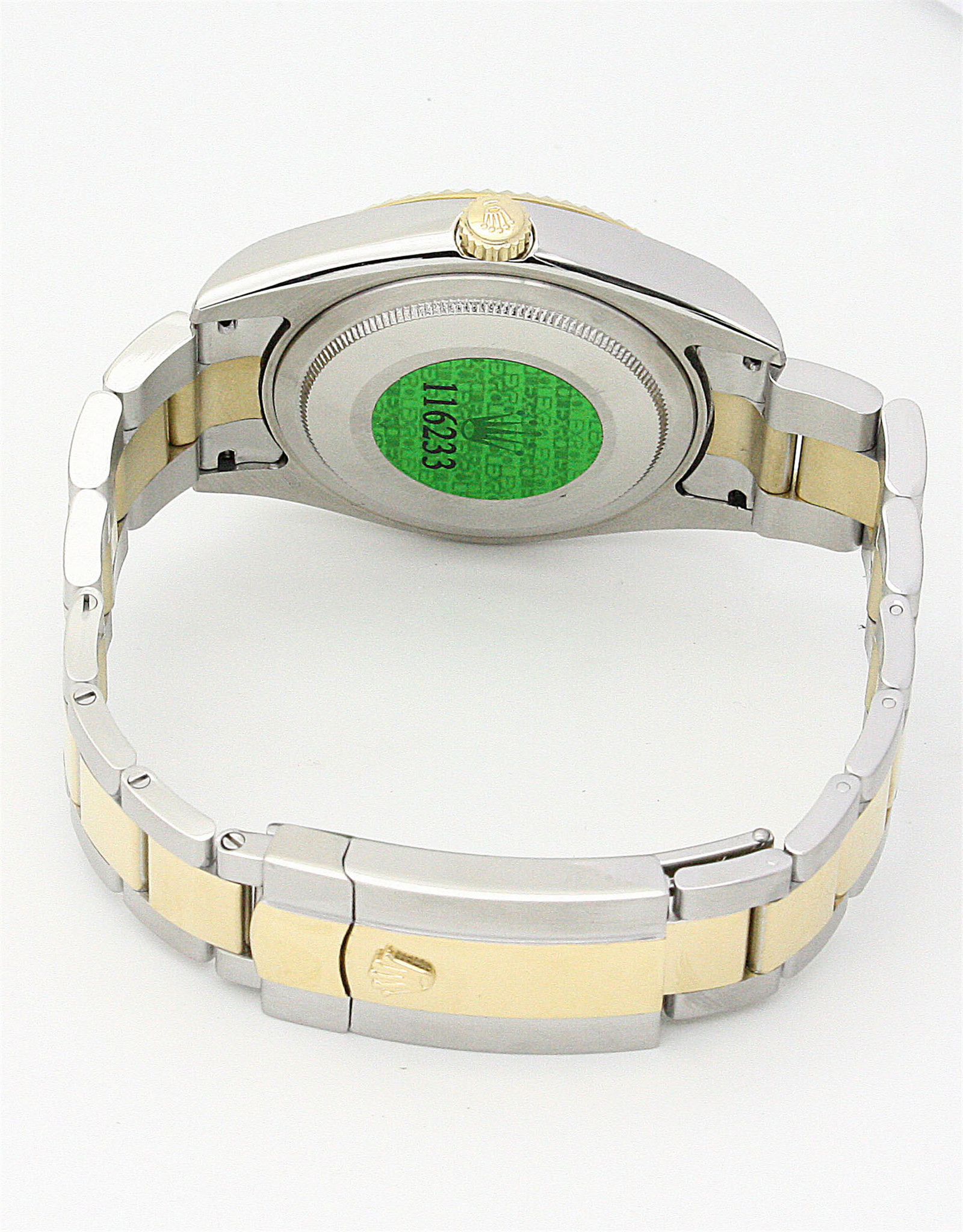 Replica Rolex Sky Bewohner Gelbgold Zifferblatt Zahlenmarkierungen 326938 42mm-2