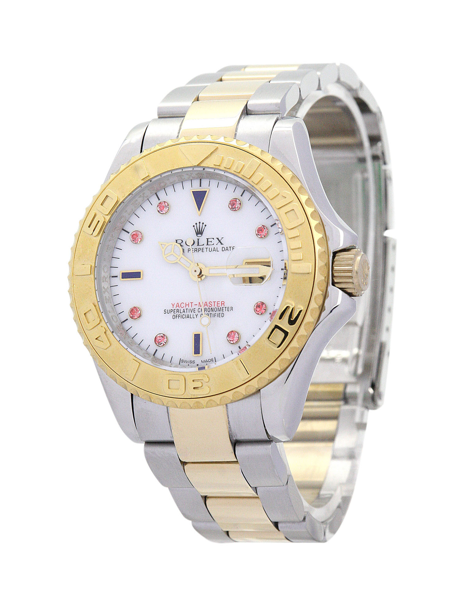 Replica Rolex Yacht Master Gelbgoldpuppe Edelstahlgurt 16623 40mm-1
