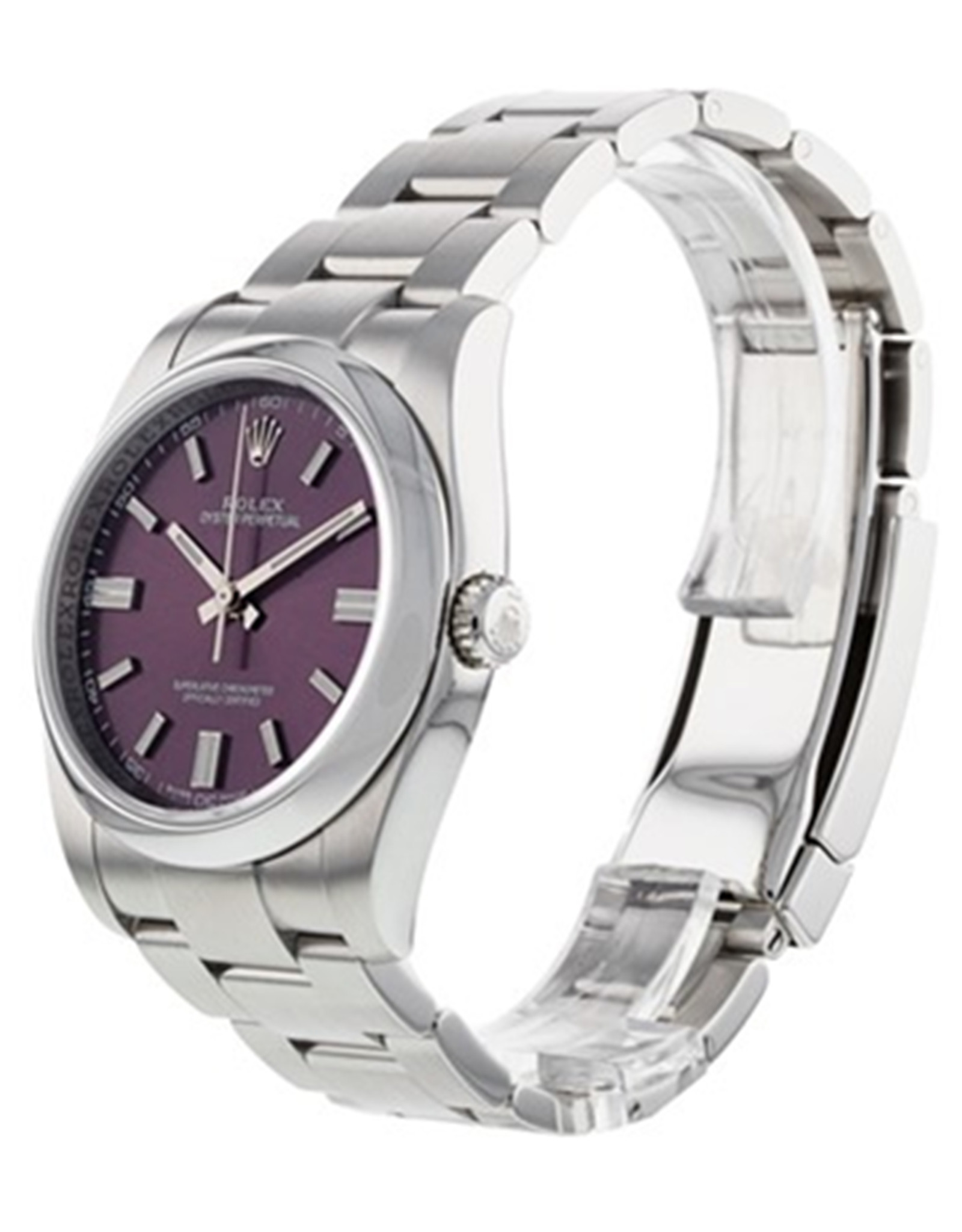 Replica Rolex Auster Perpetual Rot Grape Dial Herren Replica Uhren 36mm-1