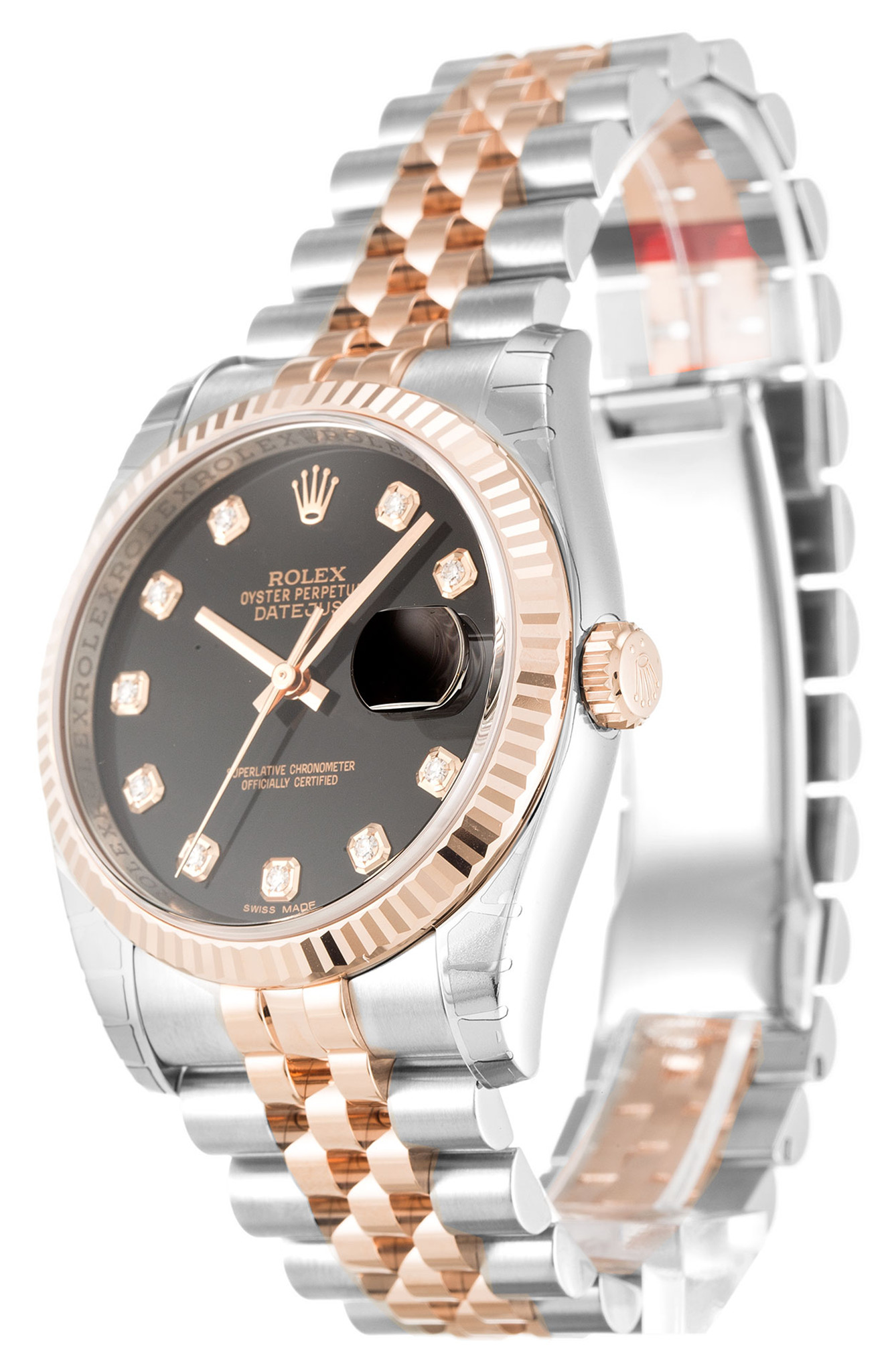 Replica Rolex Datejust Diamant Marker Edelstahlgurt 116231 36mm-1