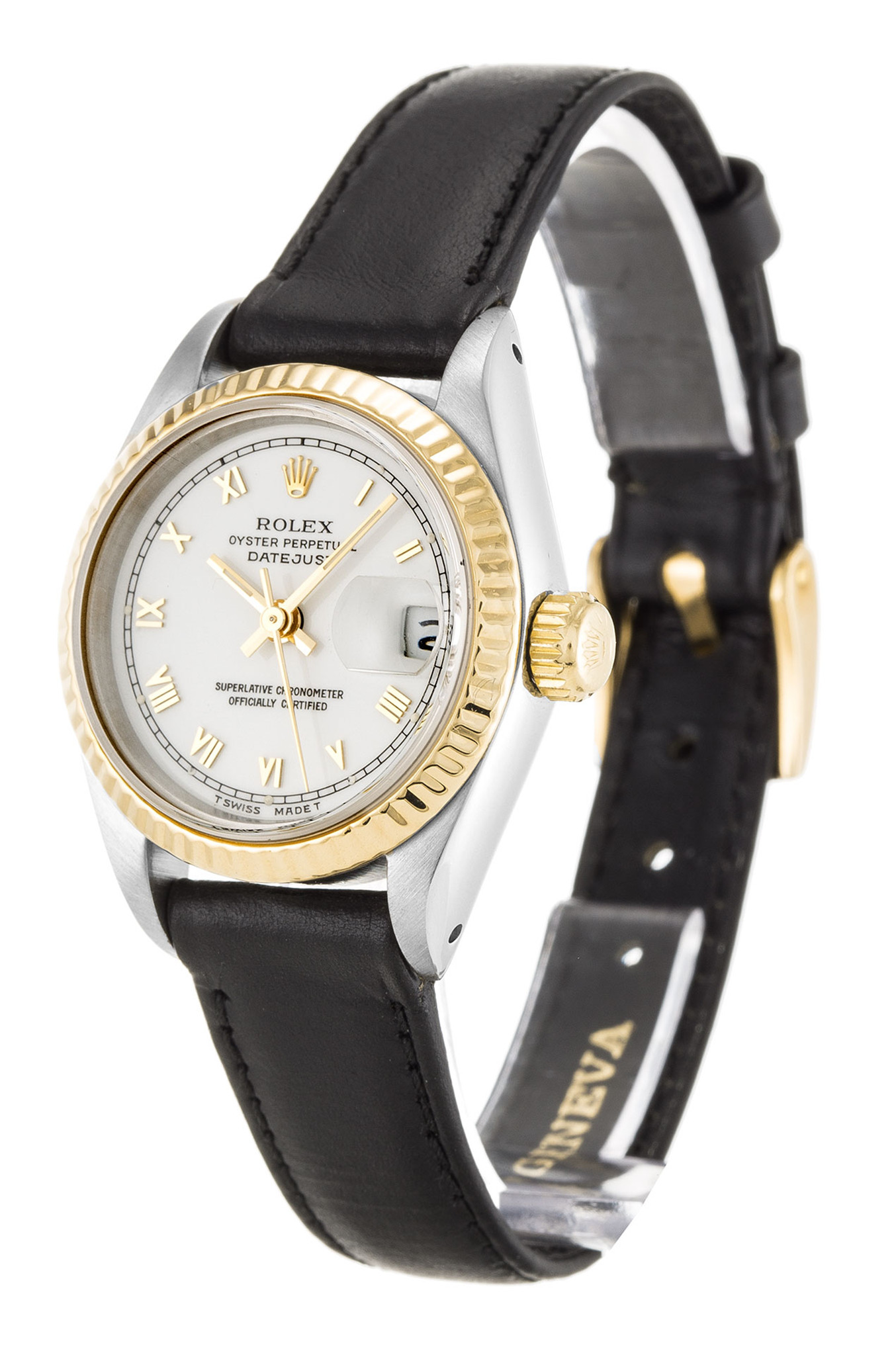Replica Rolex Datejust Gelbgold Hülle Römische Marker Dame 69173 26mm-1