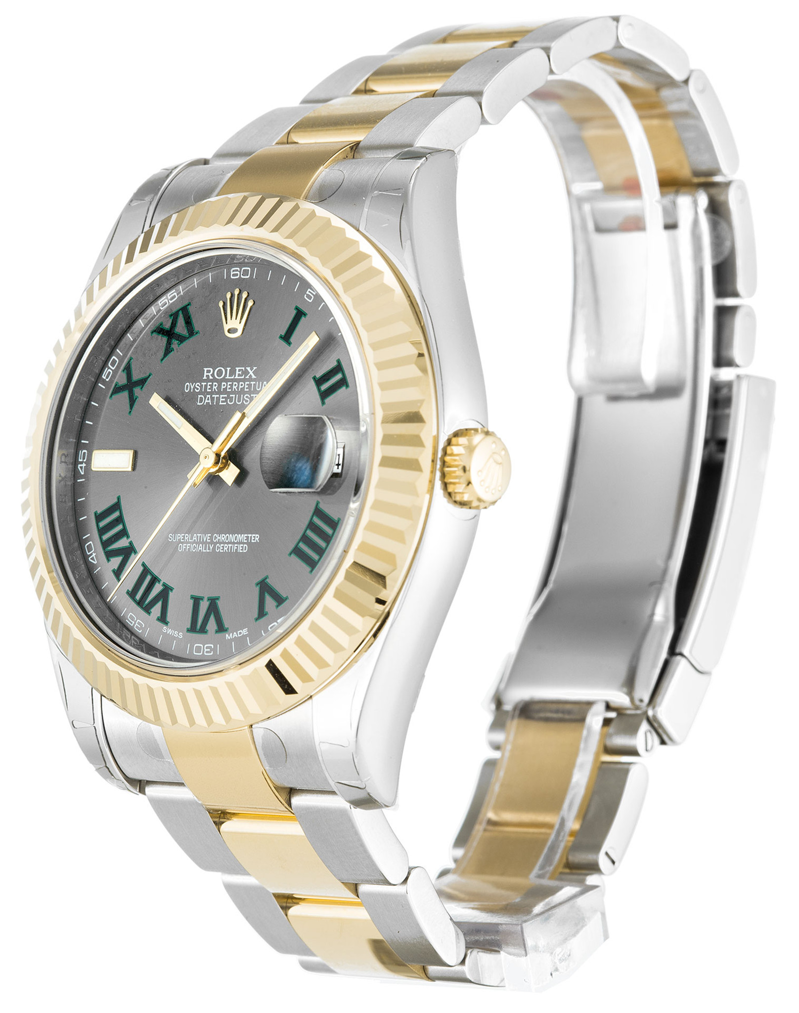 Replica Rolex Datejust II Römische Marker Edelstahlgurt 116333 41mm-1