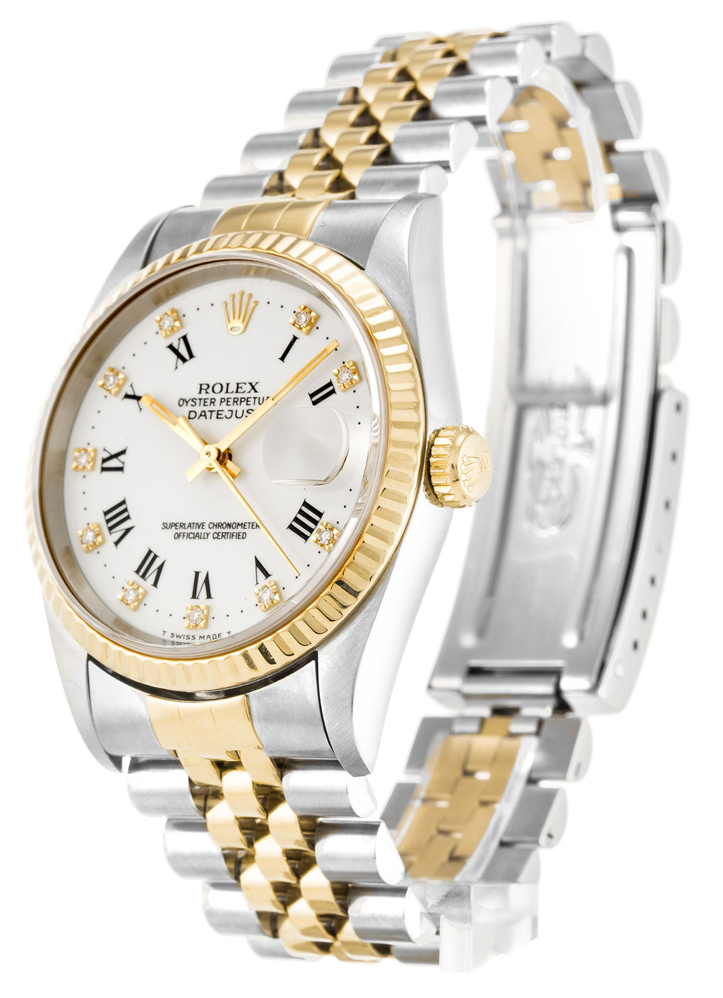 Replica Rolex Datumjust Just Zifferblatt Römische Marker 16233 36mm-1