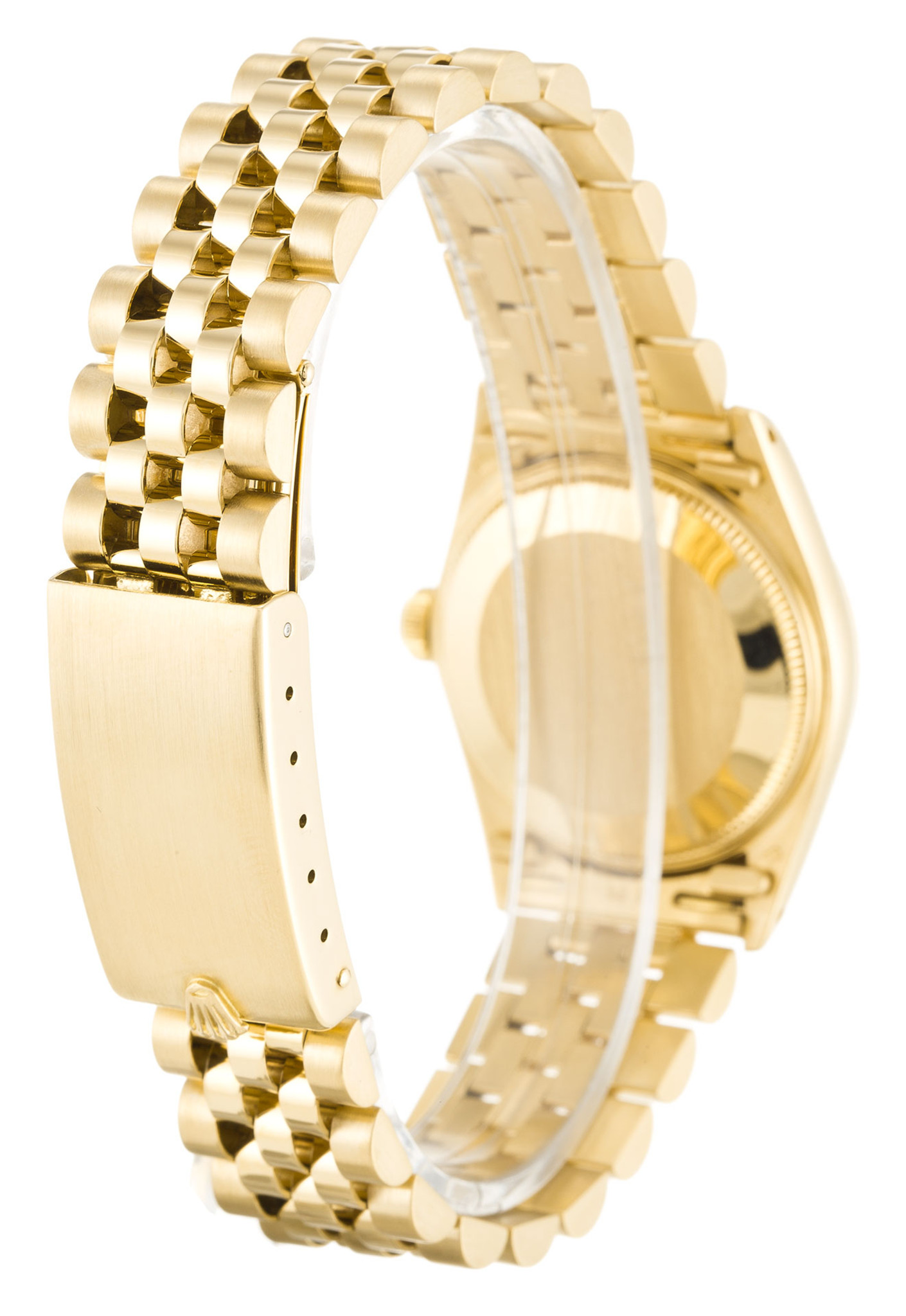 Replica Rolex mittelgroße Datum des Gelbgold-Hülses Stick Marker 6827 30mm-2